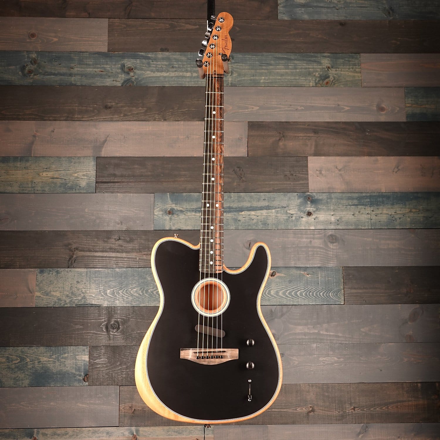 Fender American Acoustasonic™ Telecaster®, Ebony Fingerboard, Black
