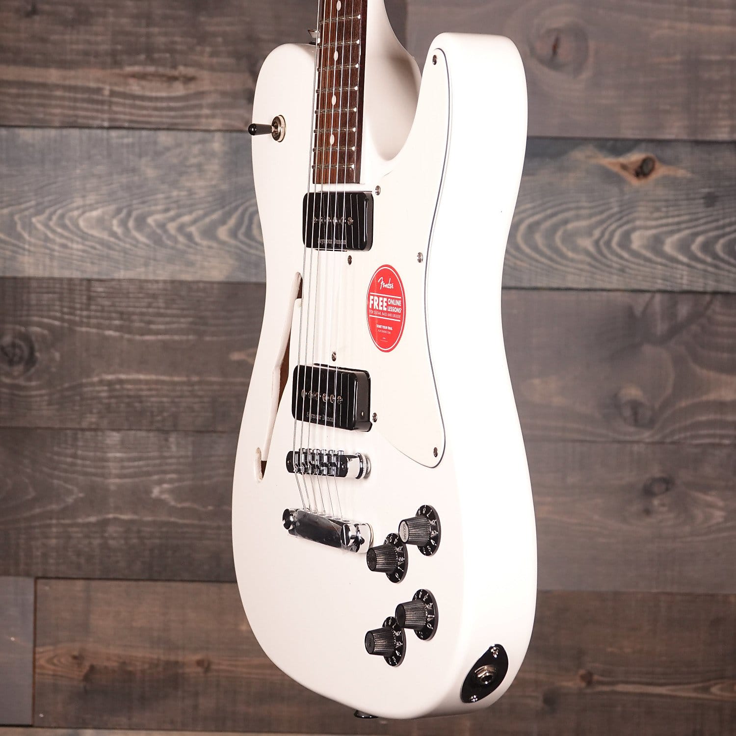 Fender Jim Adkins JA-90 Telecaster® Thinline, Laurel Fingerboard, White