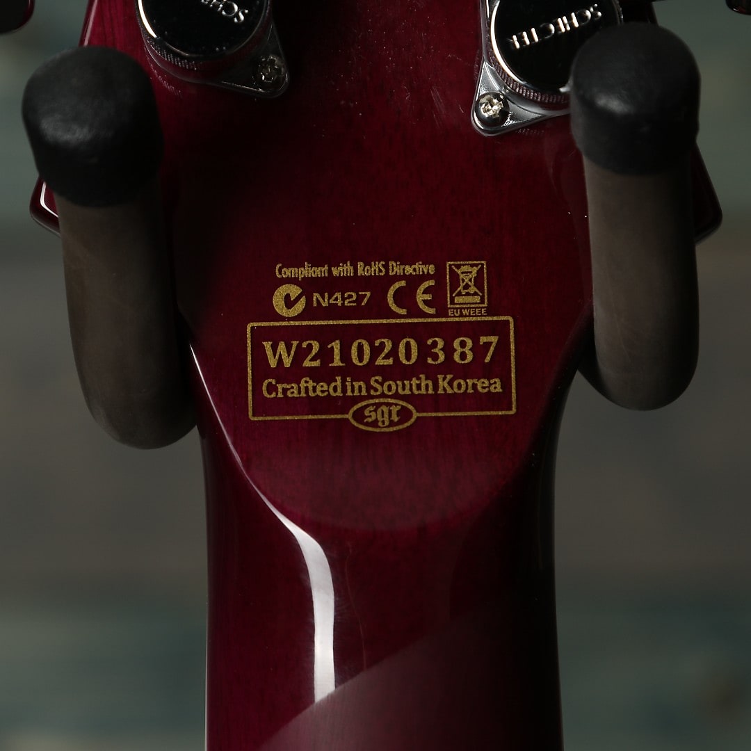 Schecter 654 V-1 Custom Guitar - Trans Purple