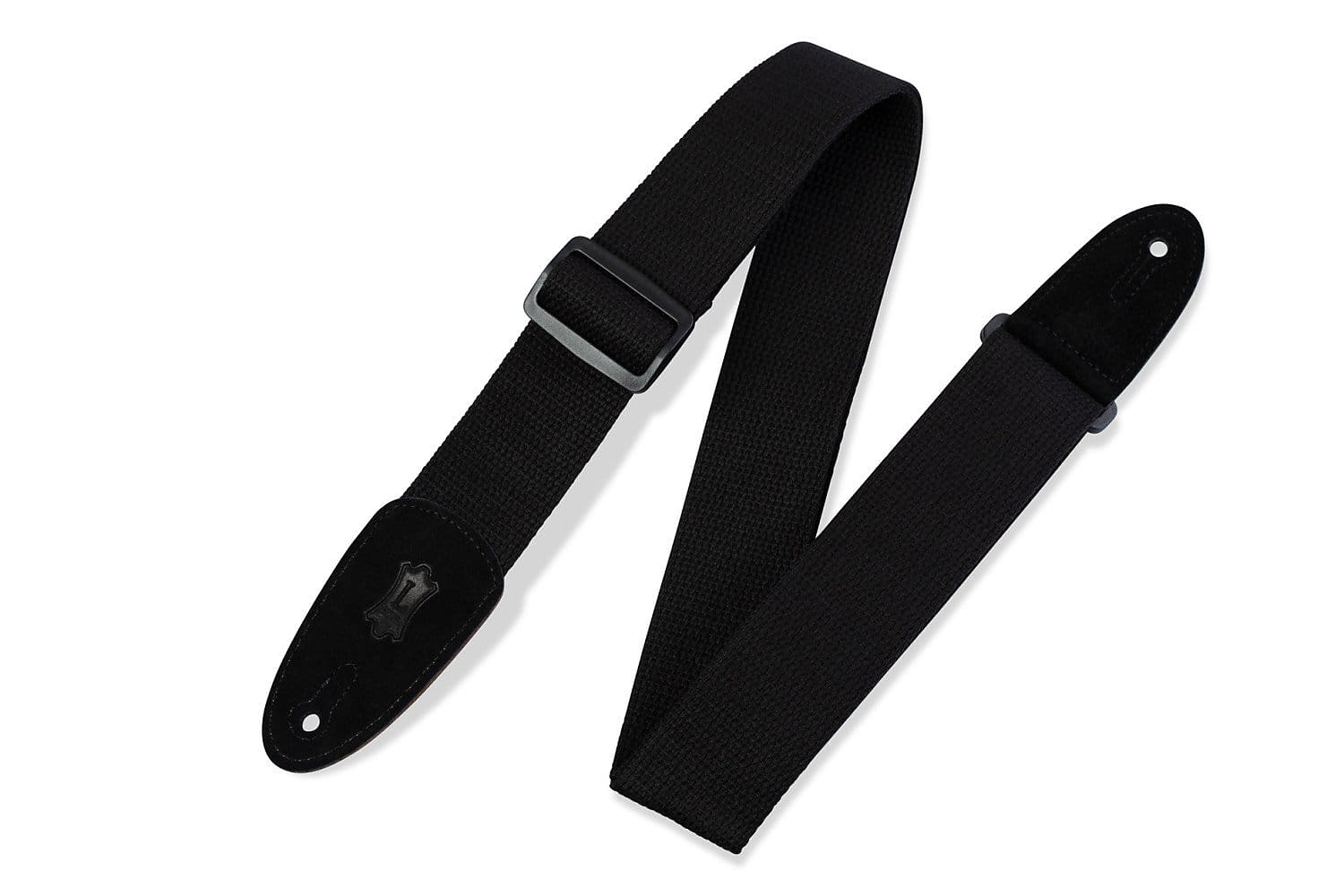 Levy's 2" Cotton Guitar Strap - Black