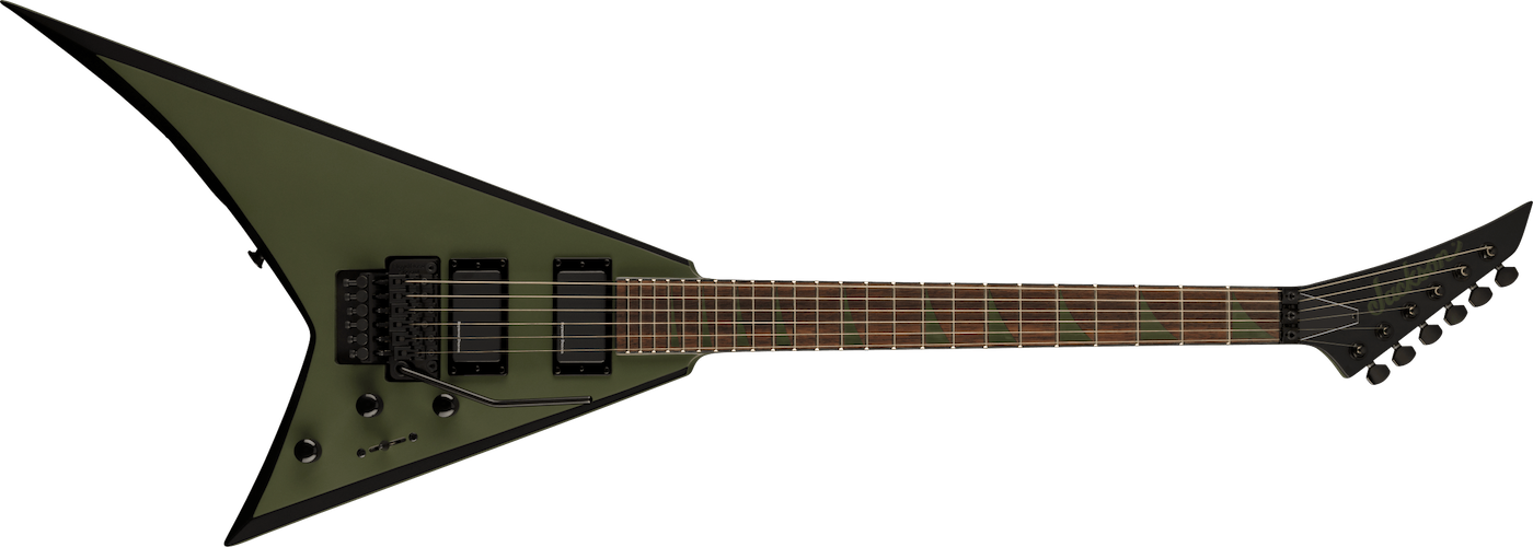 Jackson X Series Rhoads RRX24, Matte Army Drab w/Black Bevels