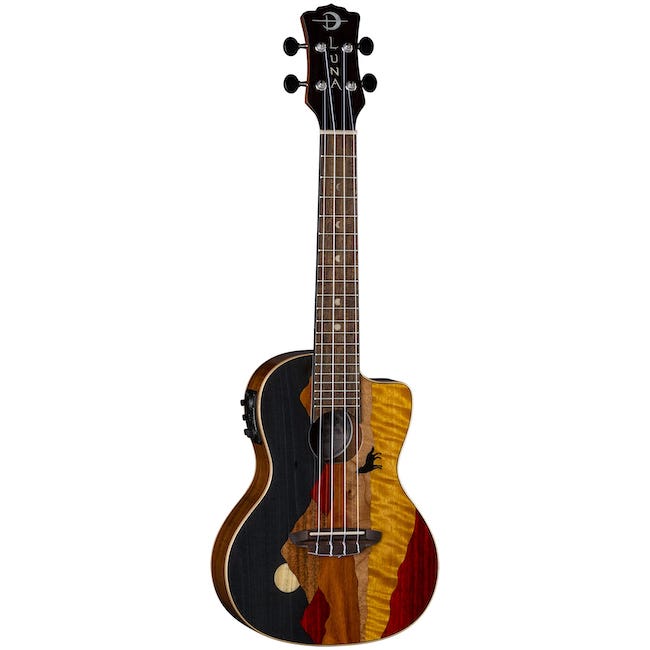 Luna Vista Wolf Concert Ukulele w/Preamp & Gigbag