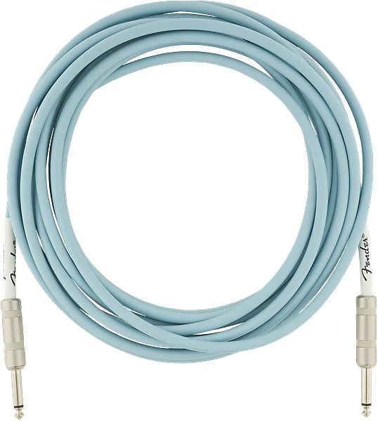 Fender Original Series Instrument Cable, 18.6', Daphne Blue
