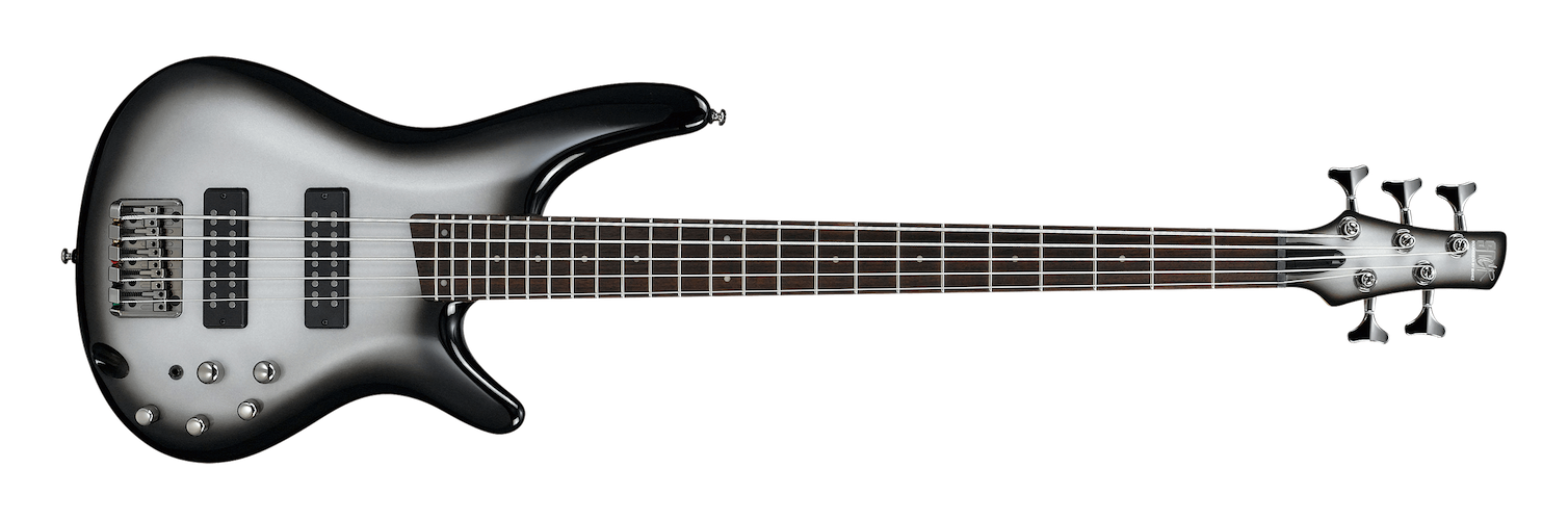 Ibanez SR305E 5-String Bass - Metallic Silver Sunburst