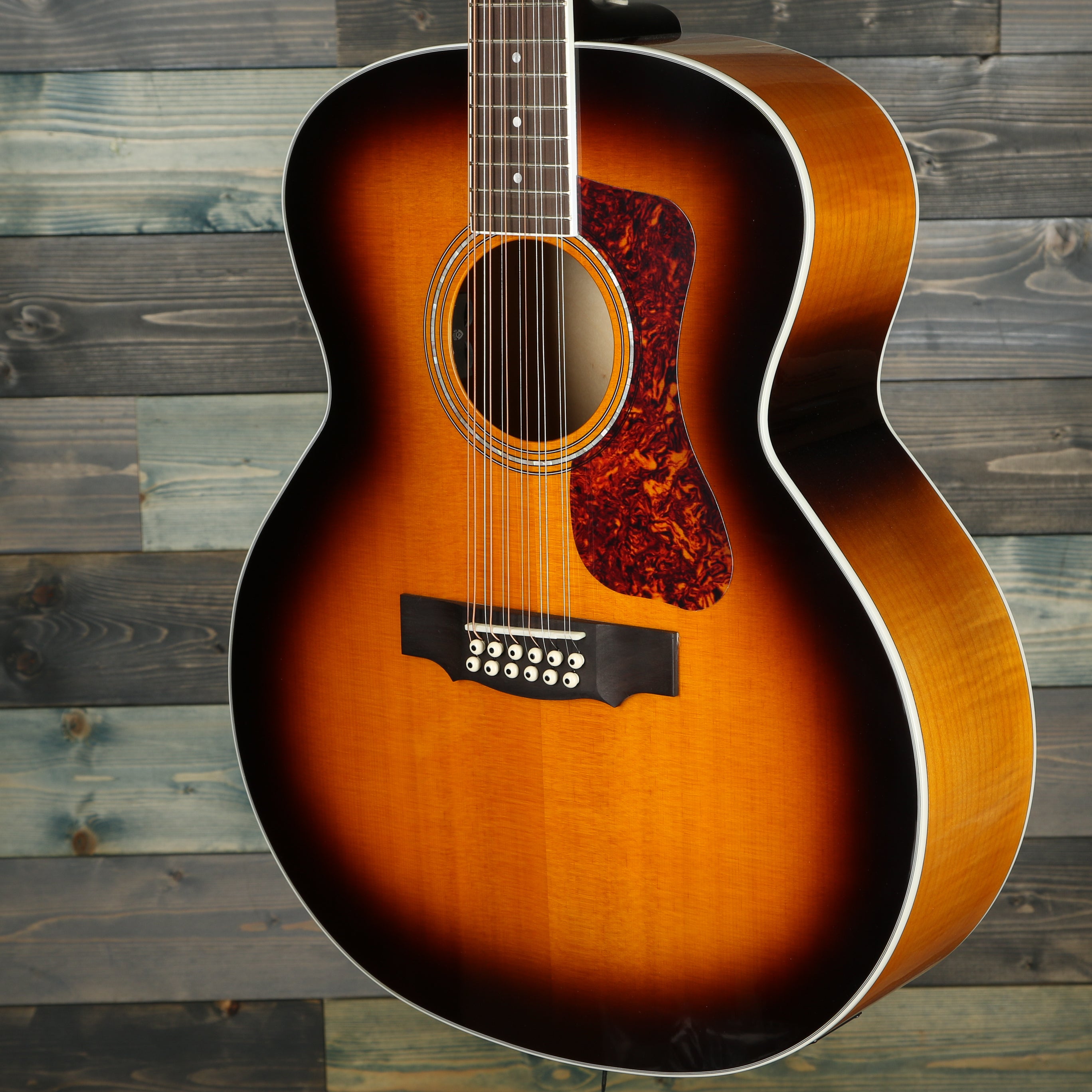 Guild F-2512E Deluxe ATB 12-String Acoustic - Antique Burst Gloss