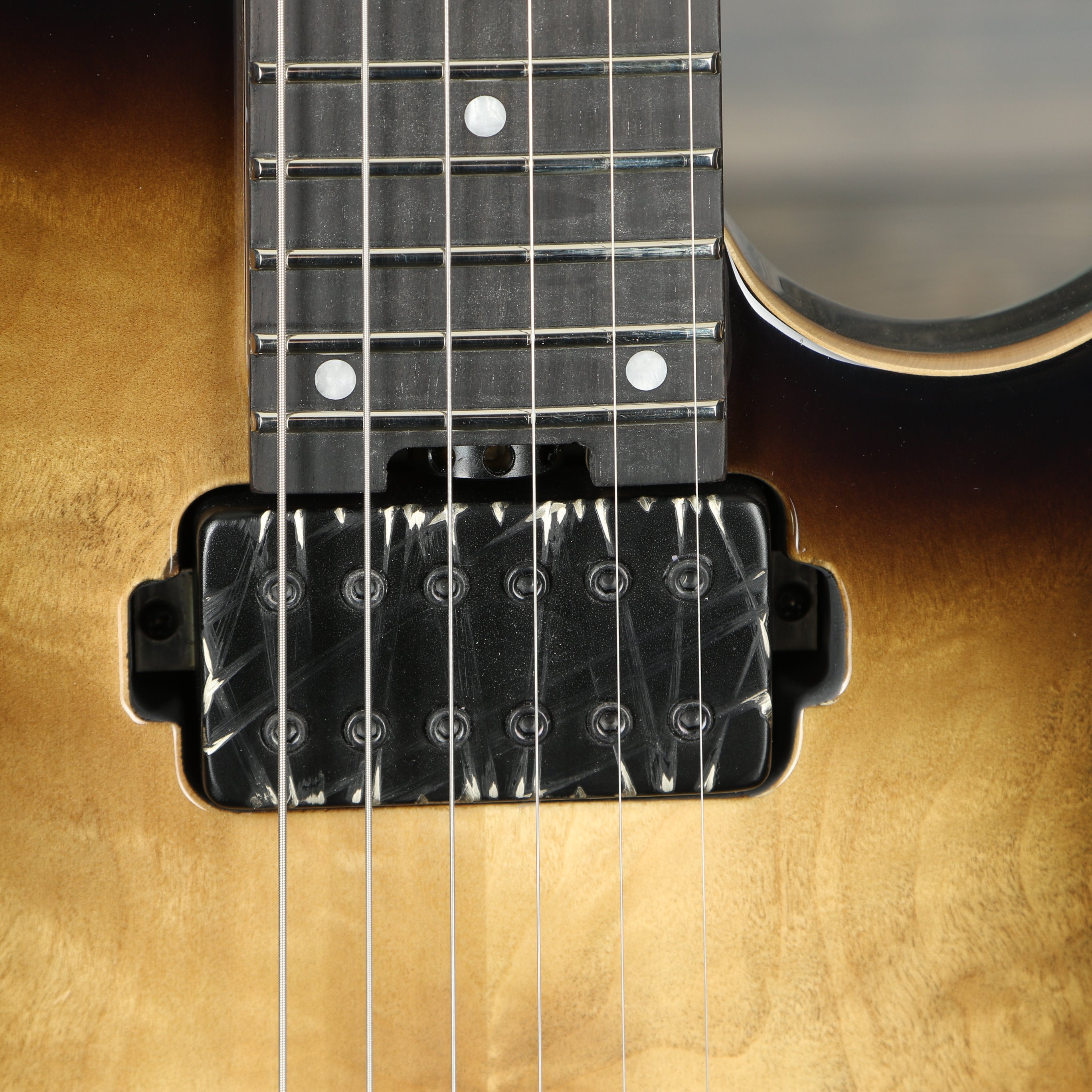 ESP E-II SN-II Electric Guitar - Nebula Black Burst