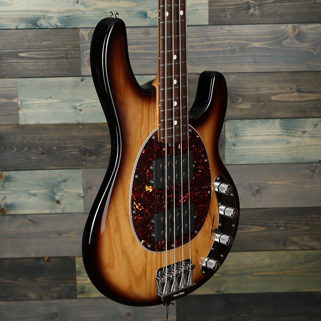 Ernie Ball Music Man Stingray Bass Guitar - Burnt Ends Roasted Maple w/ Rosewood Board