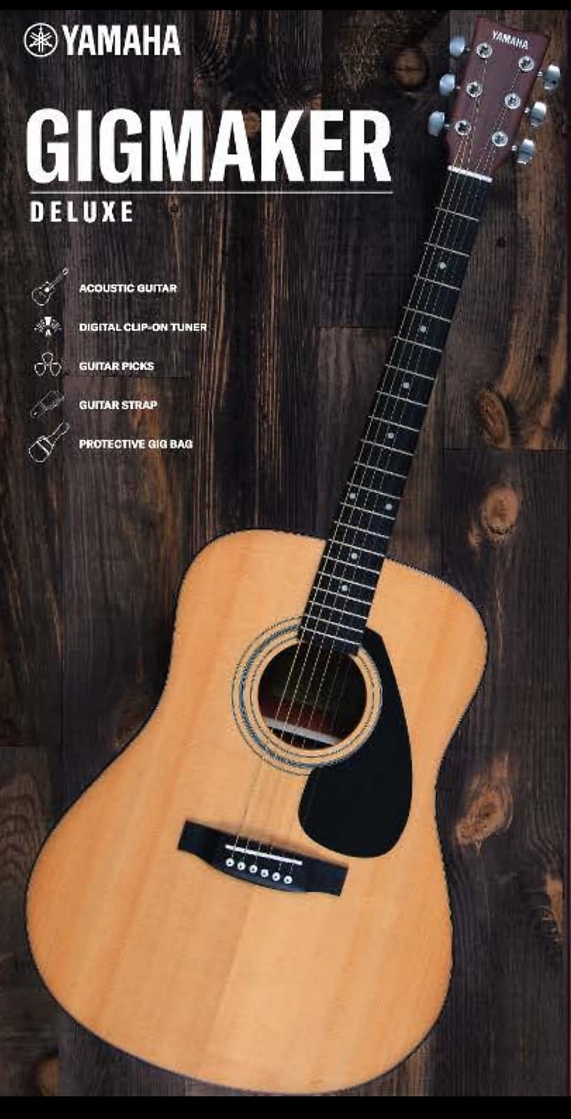 Yamaha Gigmaker Deluxe Acoustic Guitar Package