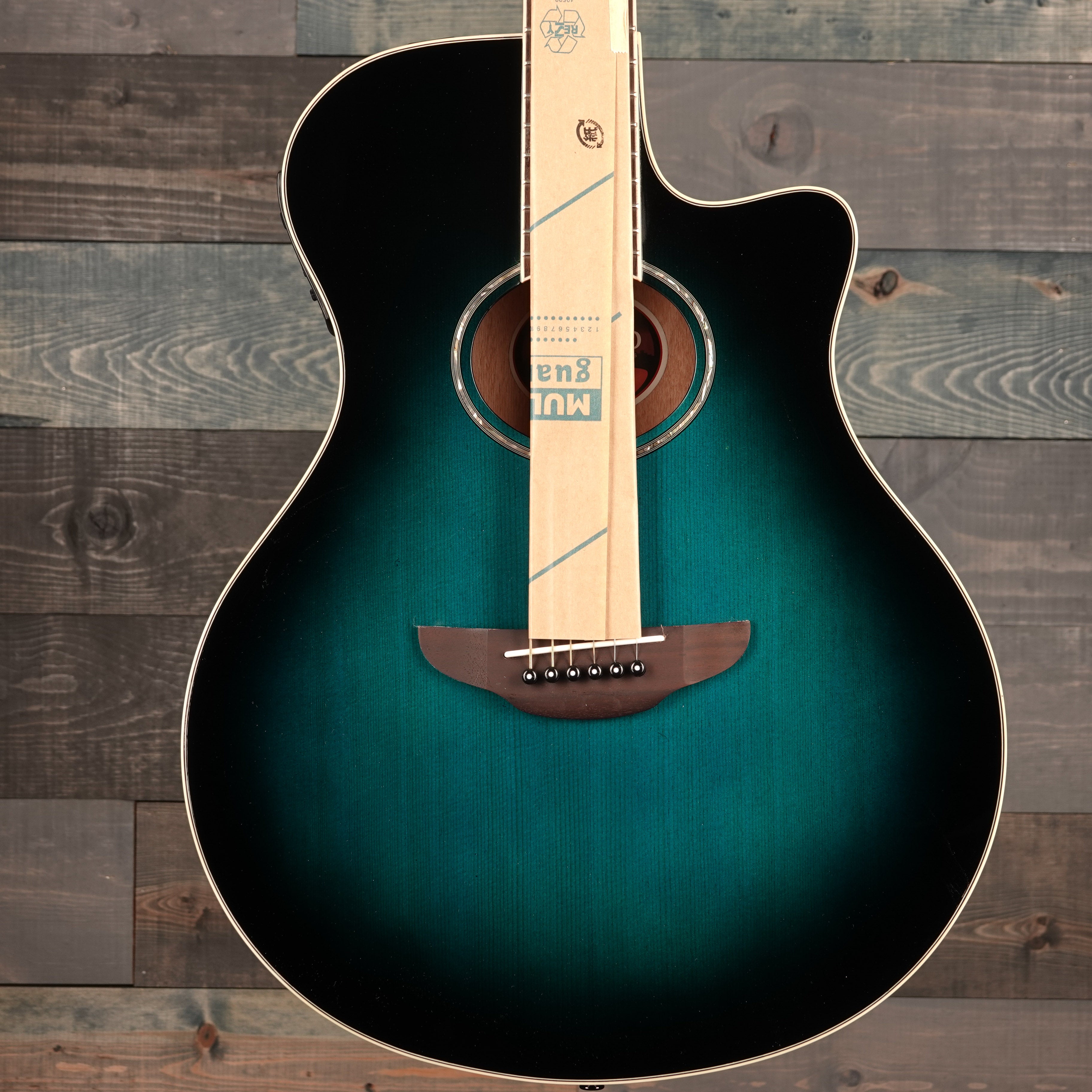 Yamaha APX600 Oriental Blue Burst Thin-line Cutaway A/E Guitar