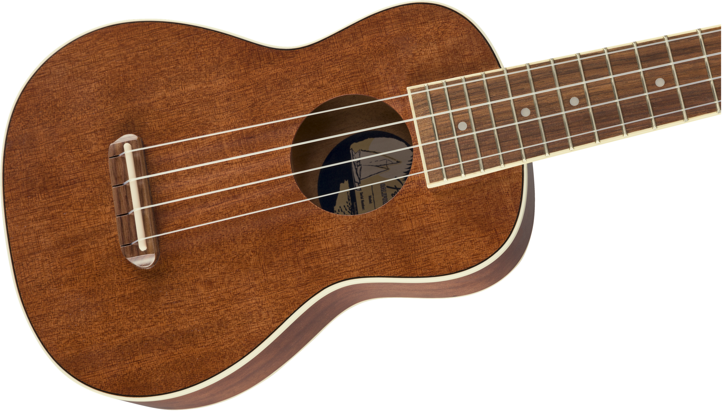 Fender Seaside Soprano Ukulele Pack, Walnut Fingerboard, Natural