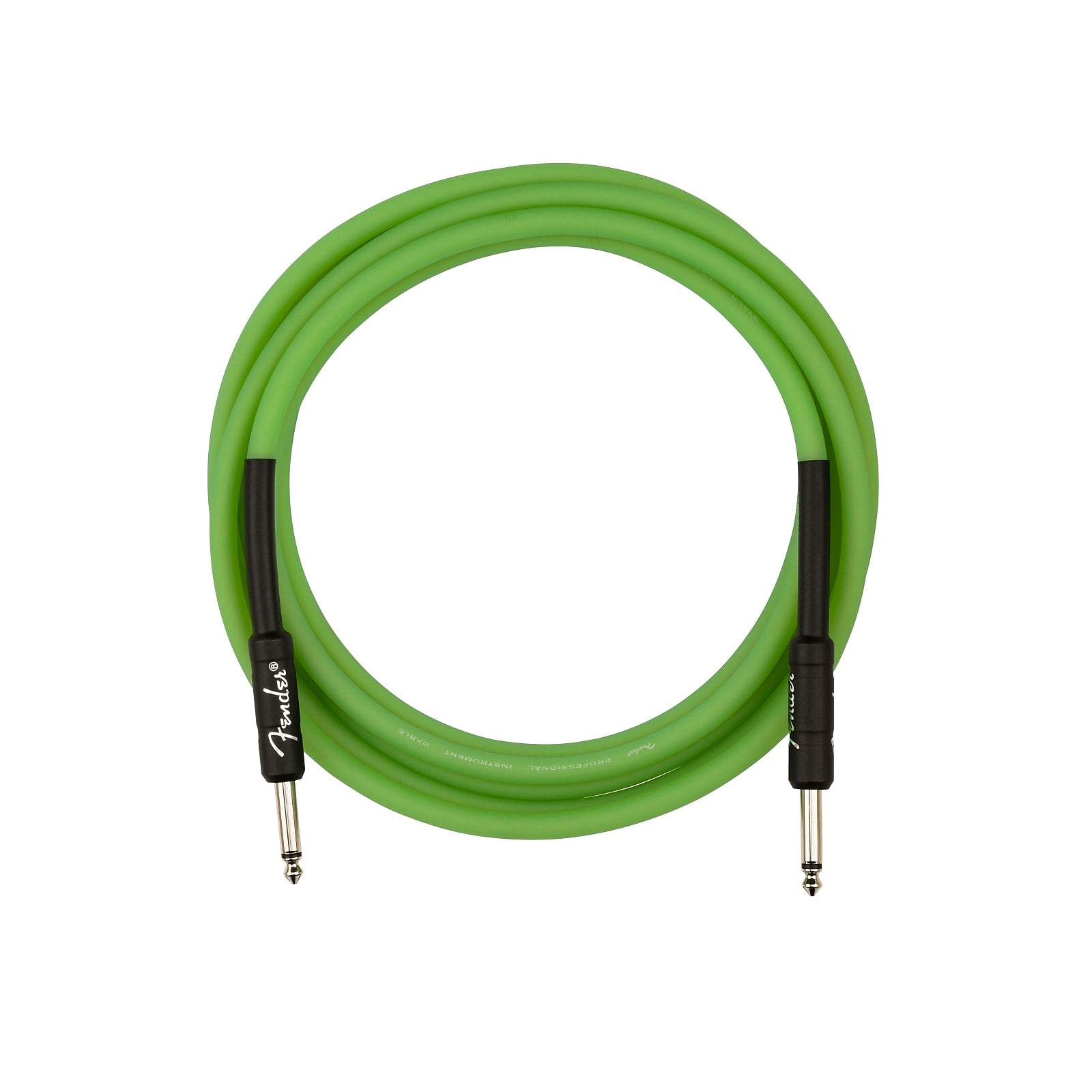 Fender Professional Glow in the Dark Cable, Green, 10'