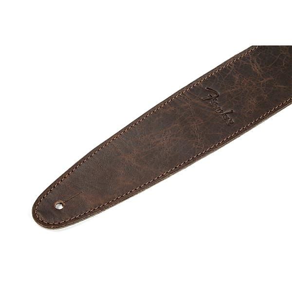Fender Artisan Crafted Leather Strap, 2.5'' Brown
