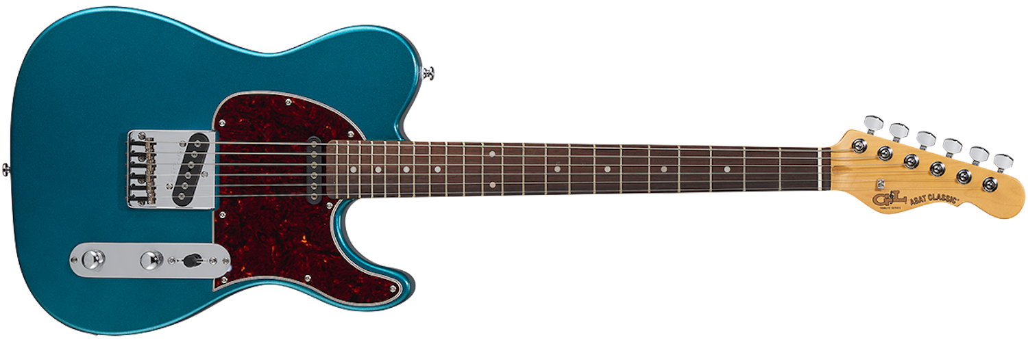 G&L Tribute Series ASAT Classic Electric Guitar - Emerald Blue