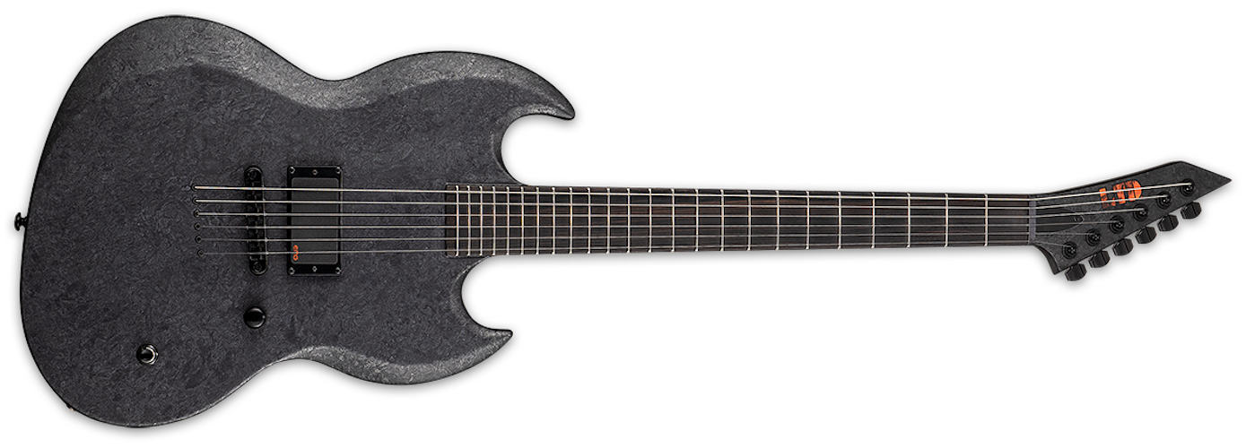 ESP LTD Reba Meyers RM-600 Electric w/Case- Black Marble Satin