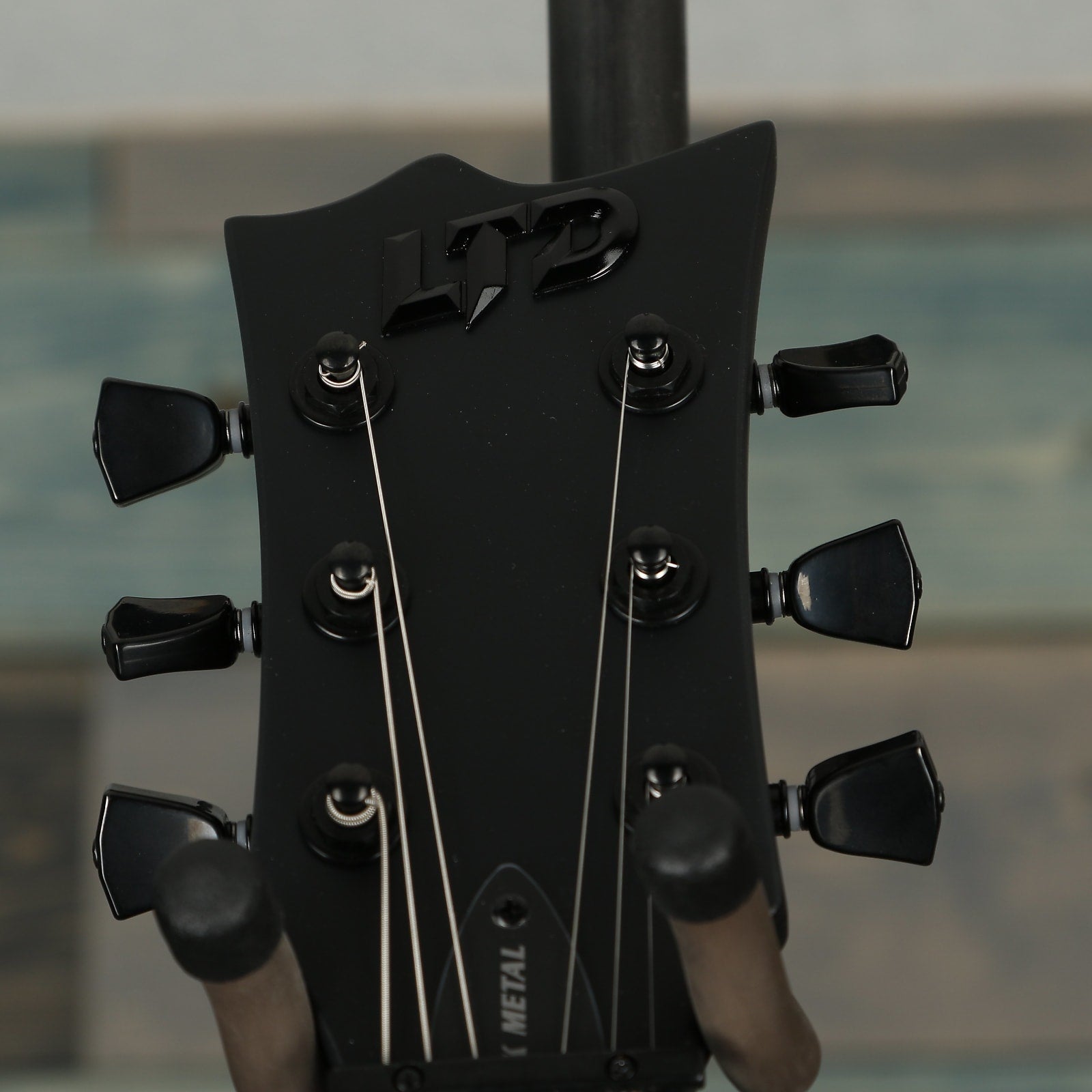 ESP LTD EC-FR Black Metal Series - Black Satin