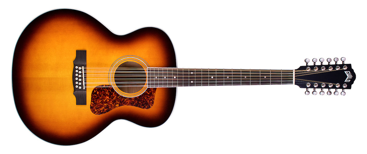 Guild F-2512E Deluxe ATB 12-String Acoustic - Antique Burst Gloss