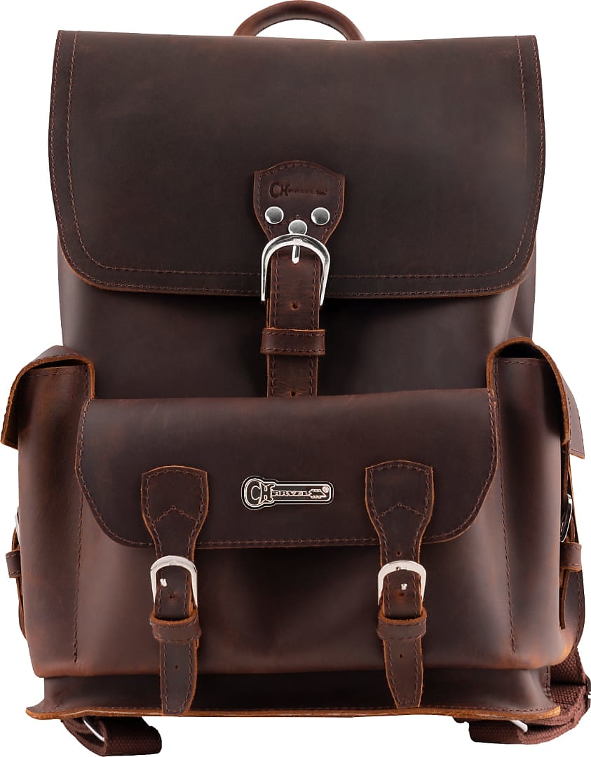 Charvel Limited Edition Leather Backpack, Brown