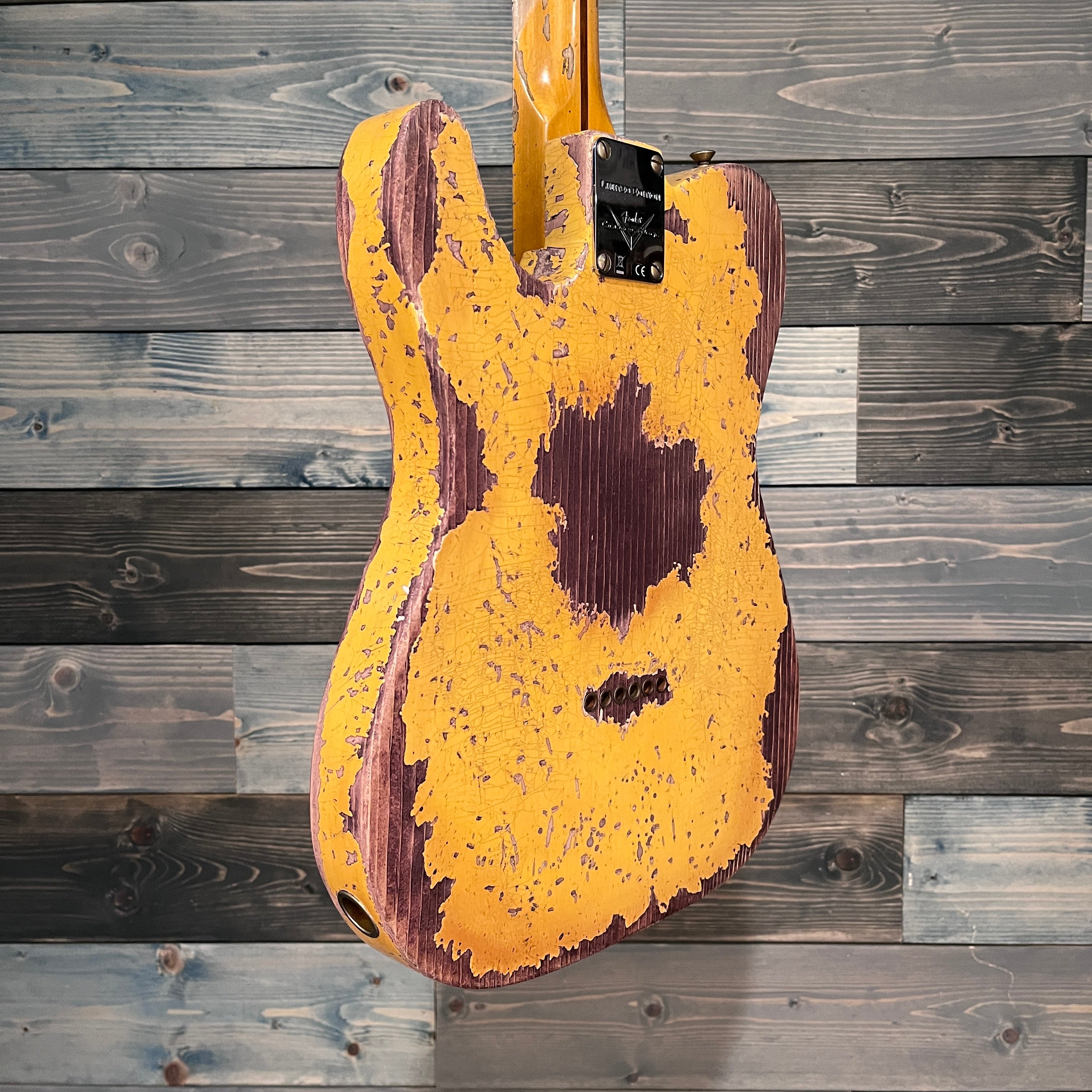 Fender Custom Shop Limited 50s Pine Esquire Super Heavy Relic Nocaster - Antique Blonde