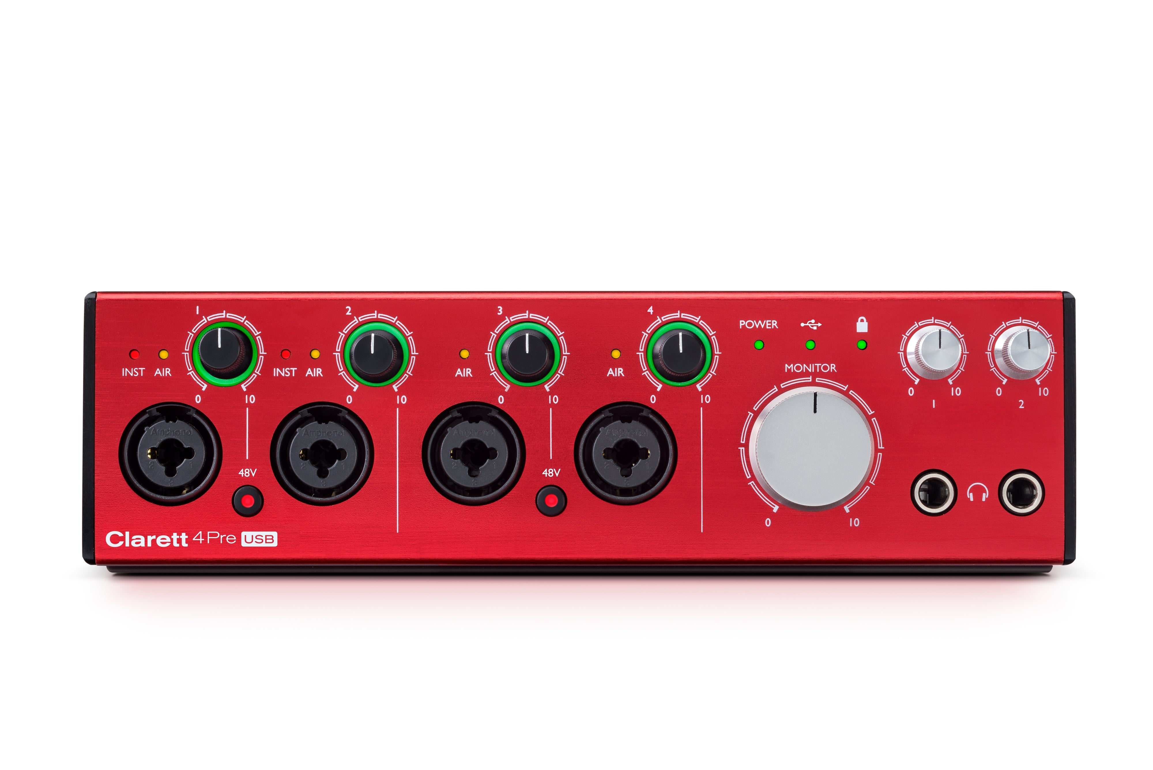 Focusrite Clarett 4Pre USB 18-In/8-Out Audio Interface