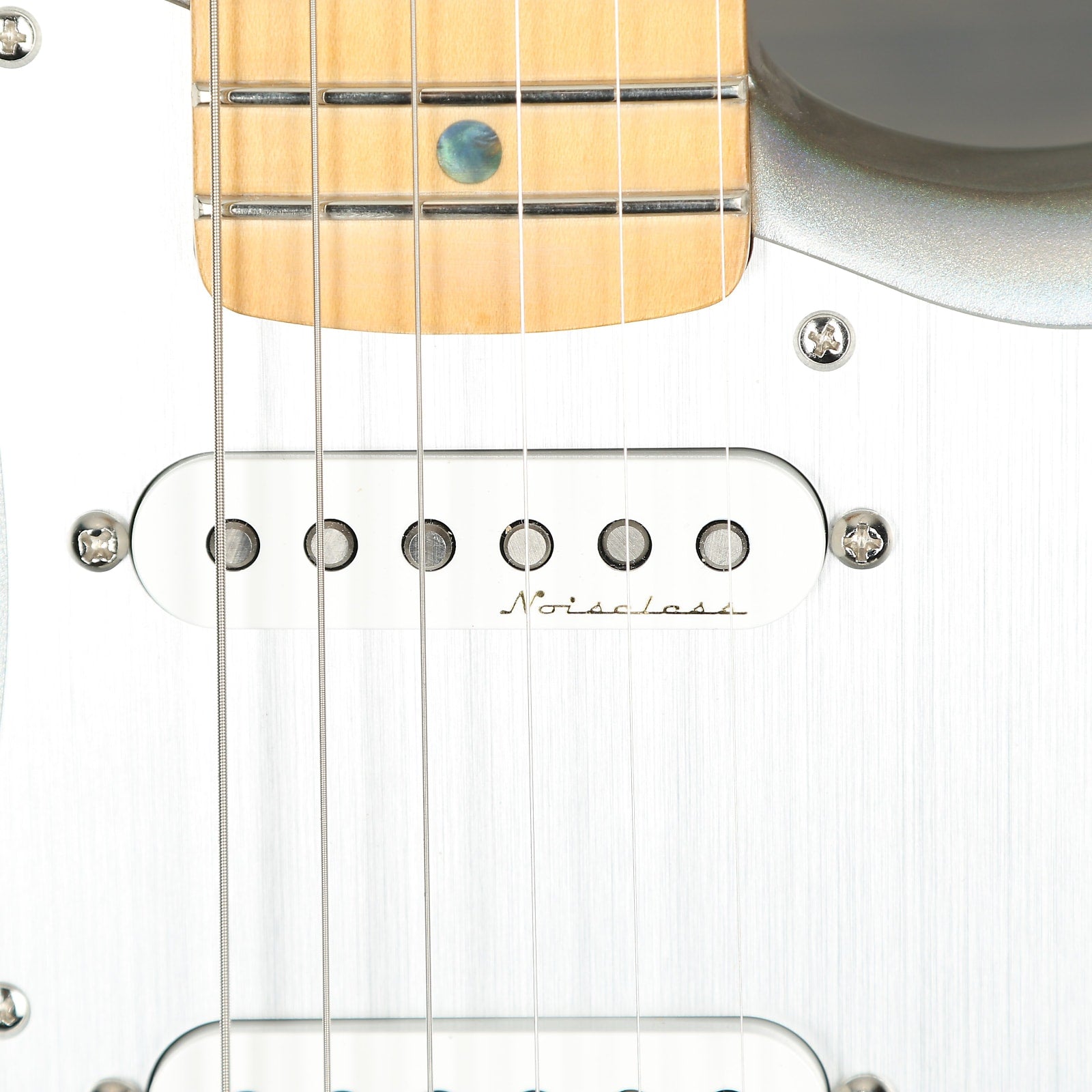 Fender H.E.R. Stratocaster, Maple Fingerboard, Chrome Glow