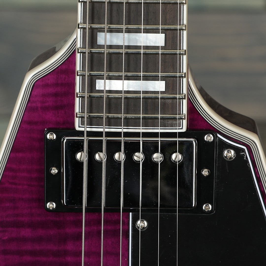 Schecter 654 V-1 Custom Guitar - Trans Purple