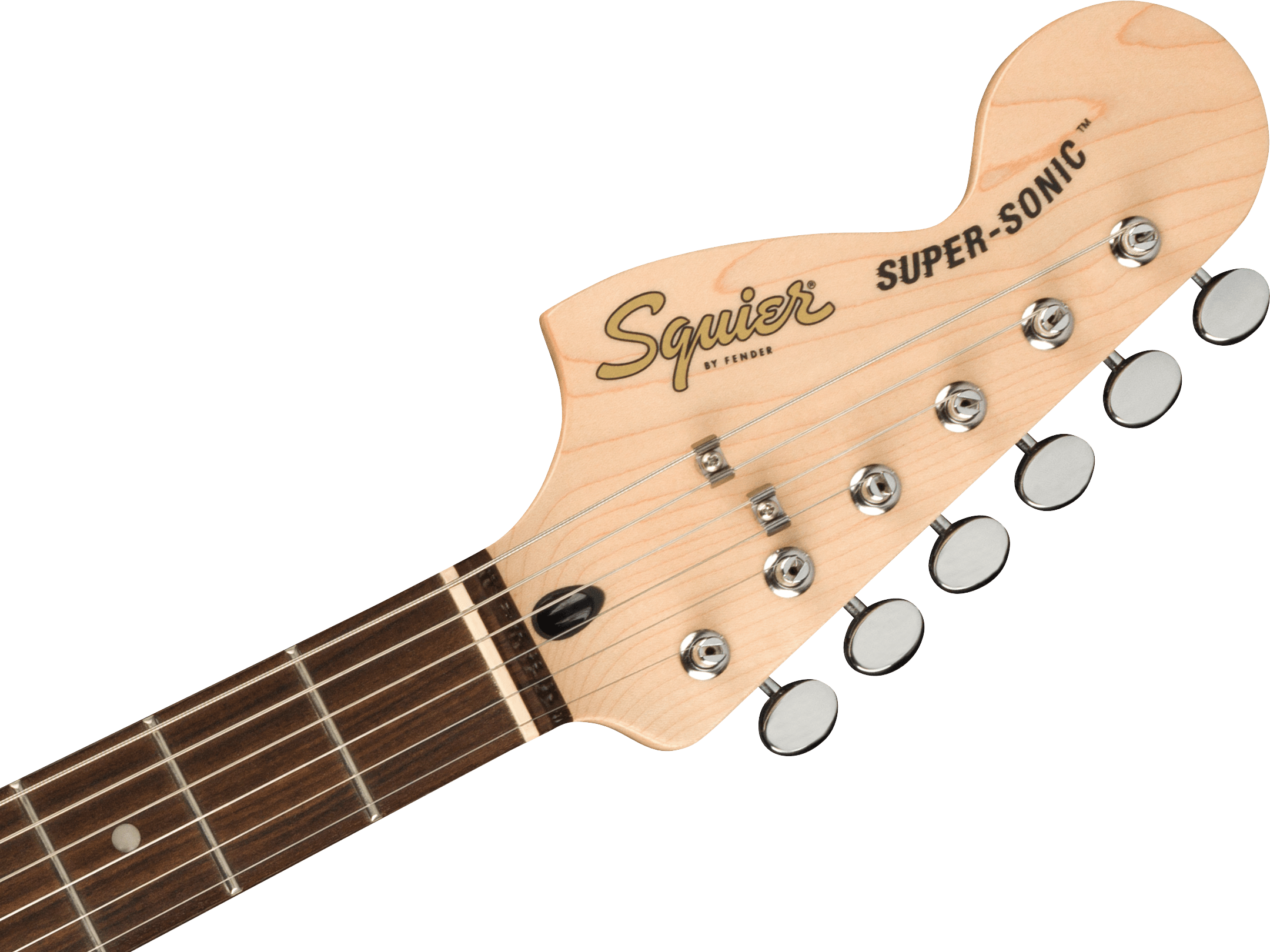 Fender Squier Paranormal Super-Sonic Laurel Fingerboard, Pearloid Pickguard, Blue Sparkle