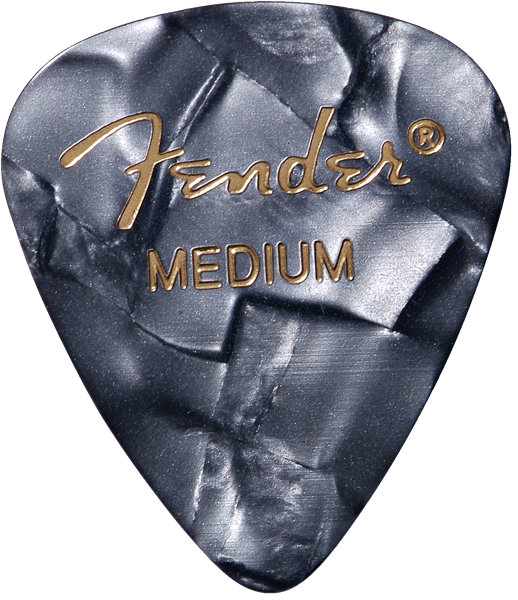 Fender Black Moto (12Pk) Medium Guitar Picks