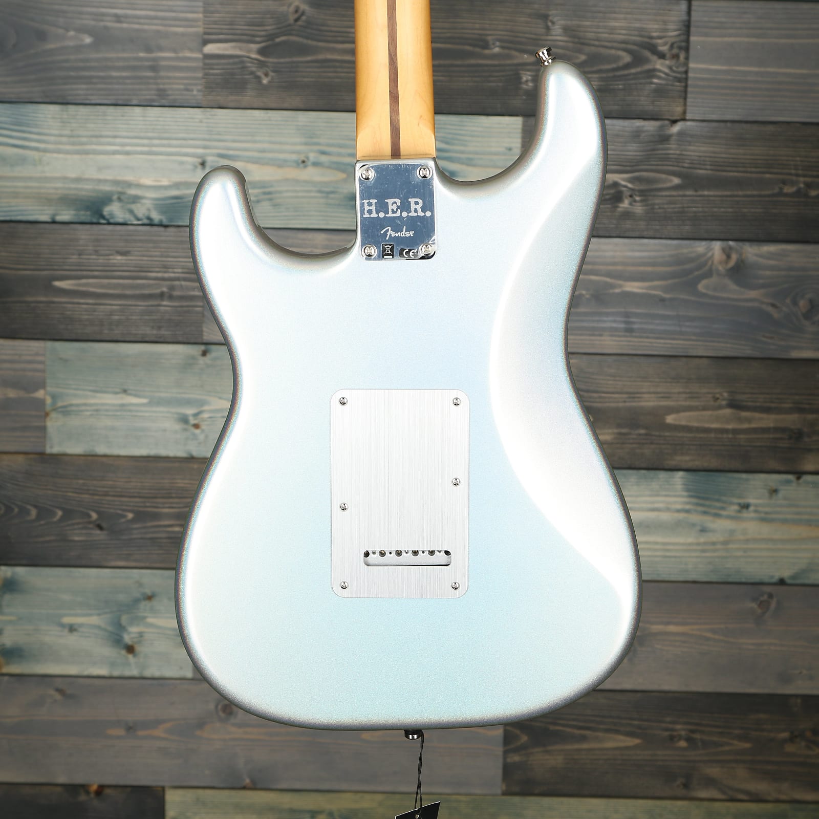 Fender H.E.R. Stratocaster, Maple Fingerboard, Chrome Glow