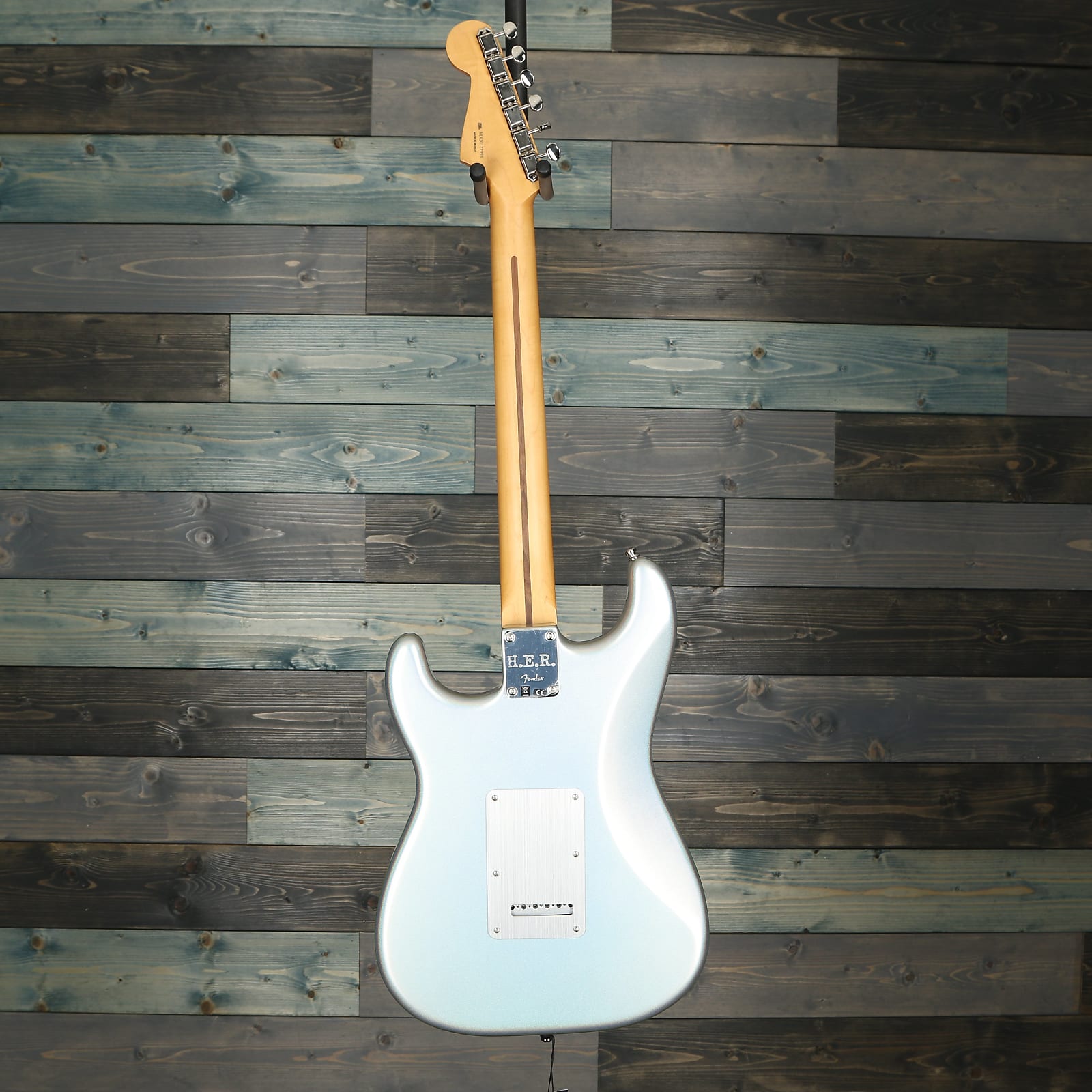 Fender H.E.R. Stratocaster, Maple Fingerboard, Chrome Glow