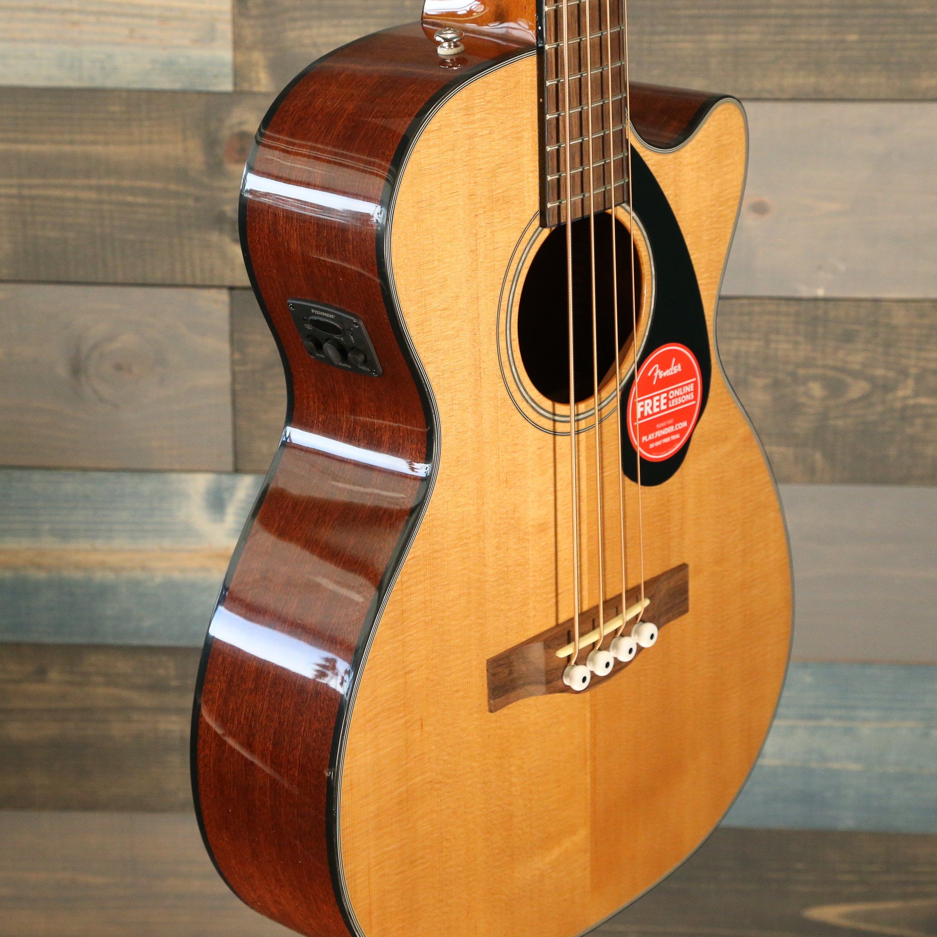 Fender CB-60SCE Bass, Laurel Fingerboard, Natural