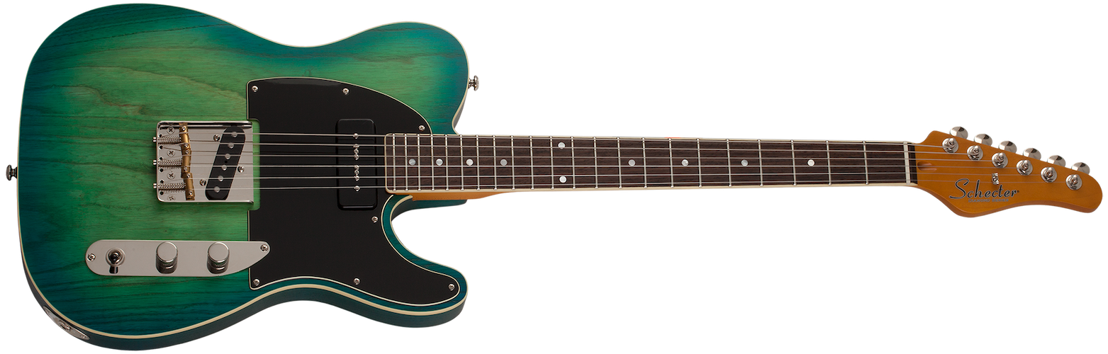 Schecter 668 PT Special Electric Guitar - Aqua Burst Pearl
