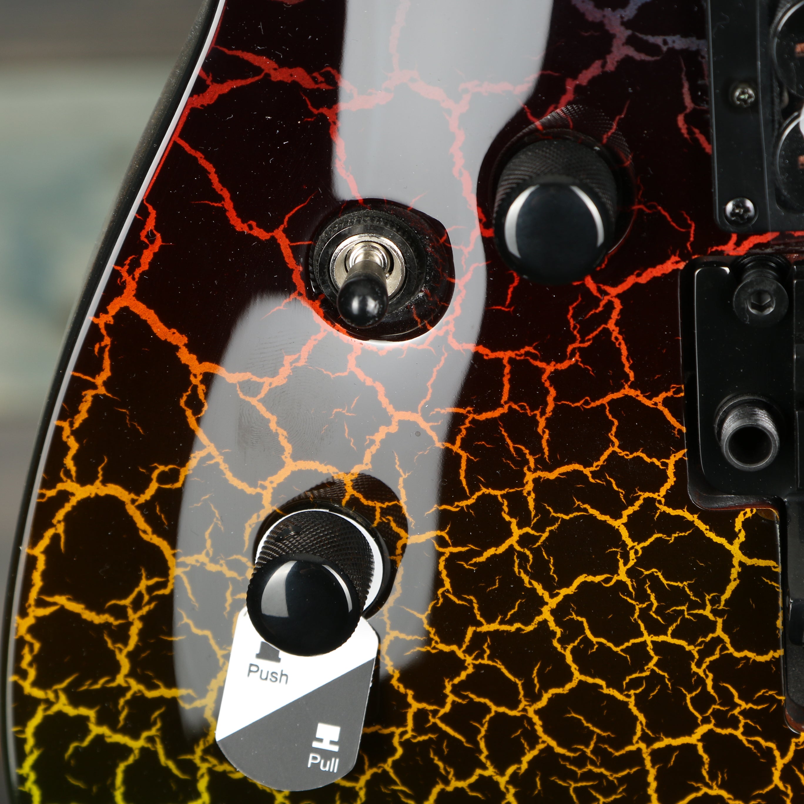 ESP LTD Eclipse '87 Electric Guitar Lefty - Rainbow Crackle