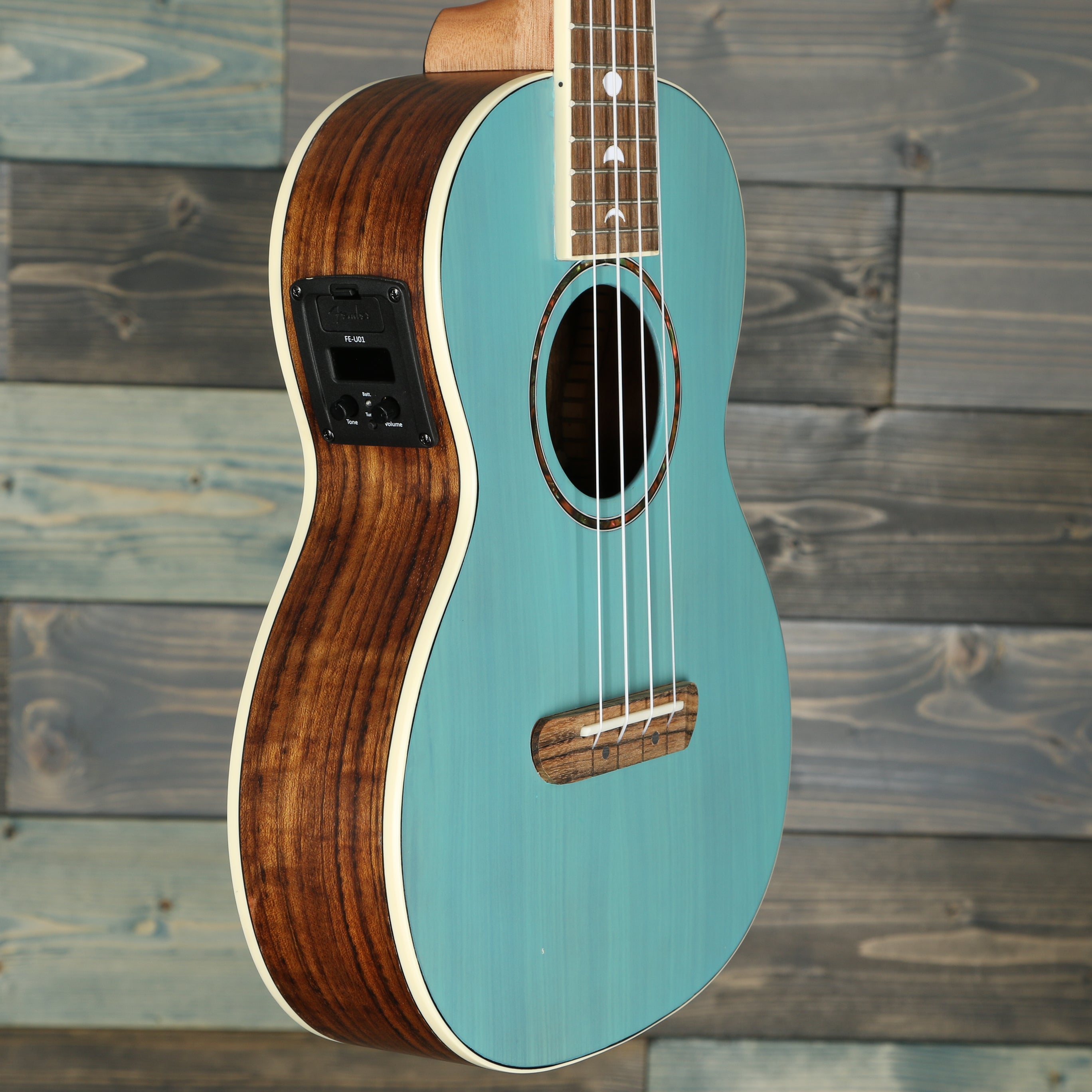 Fender Dani Harrison Uke, Walnut Fingerboard, Turquoise