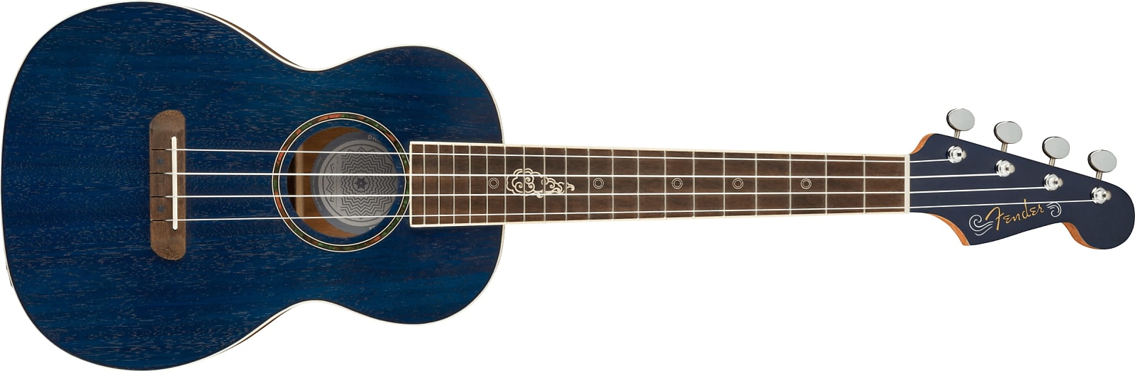 Fender Dhani Harrison Uke, Walnut Fingerboard, Sapphire Blue