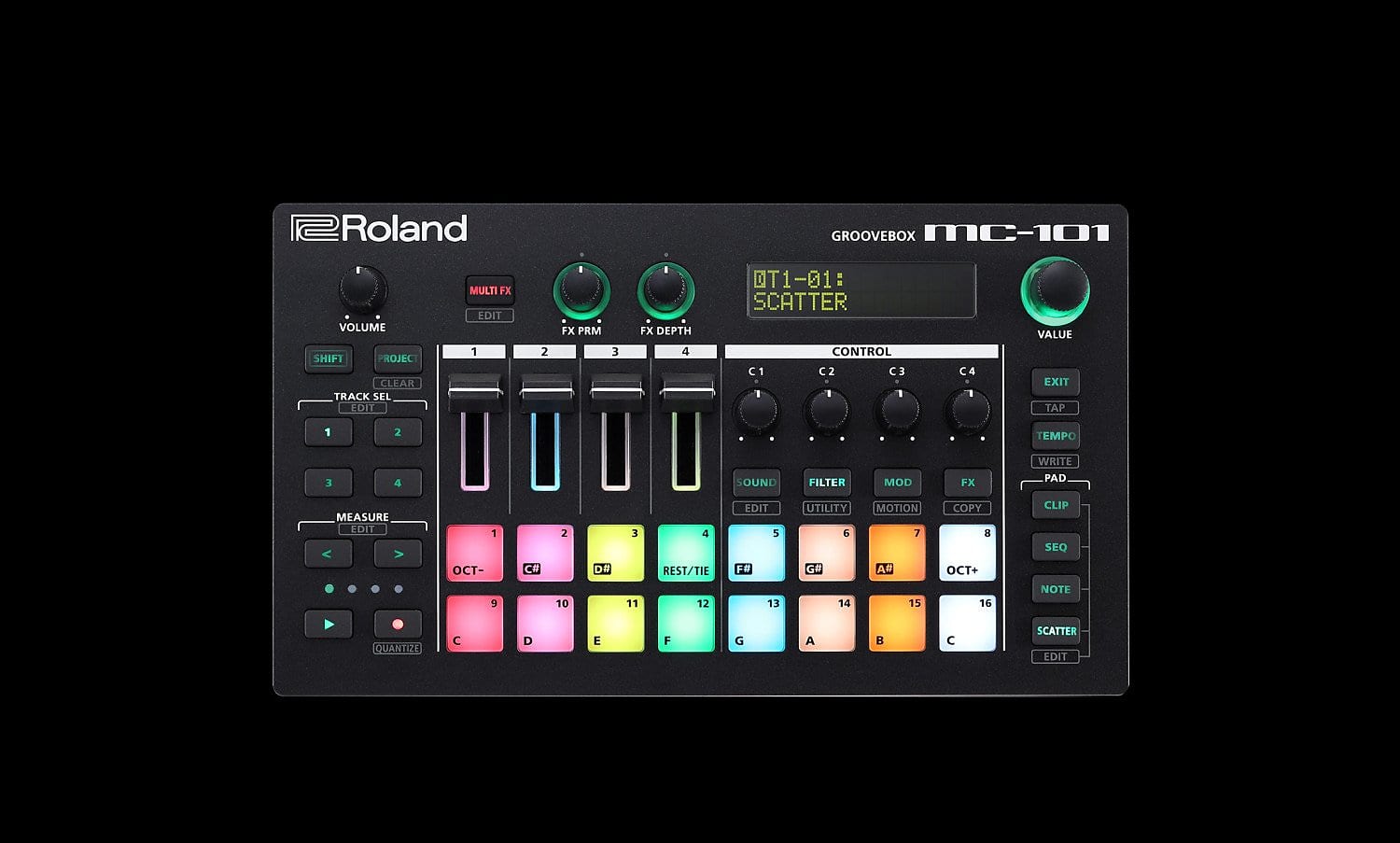 Roland MC-101 4-Track Groovebox Music Workstation