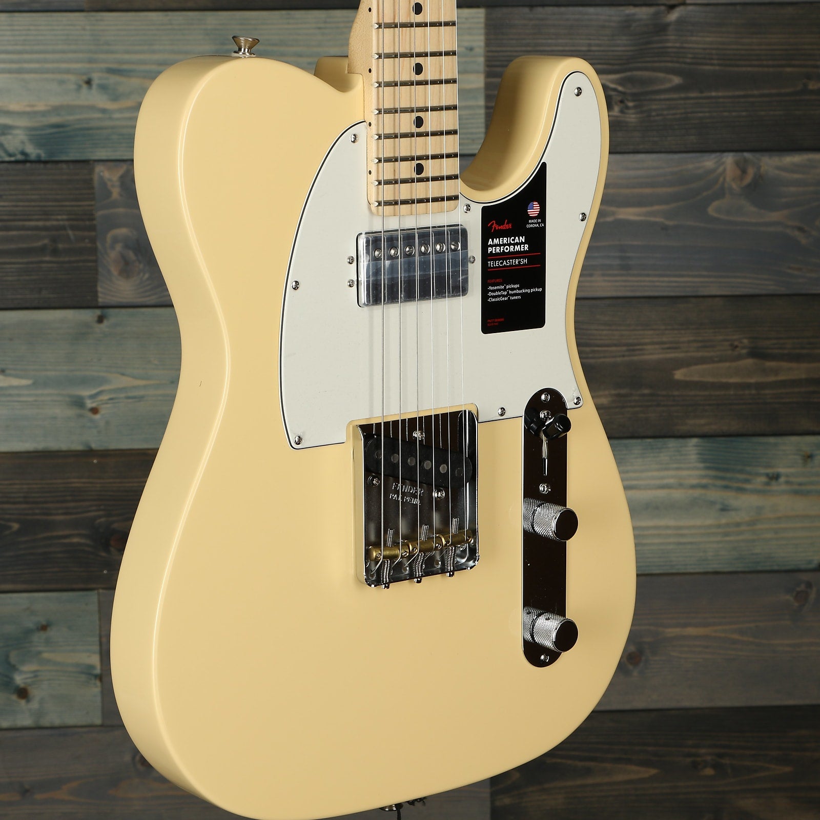 Fender American Performer Telecaster Humbucking Maple Fingerboard, Vintage White