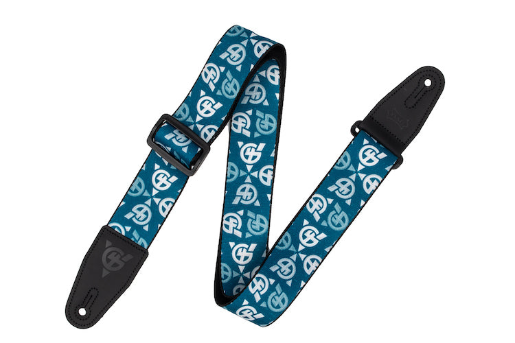 Levy's 2" Dye-Sublimation "Guitar 4 Vets" Guitar Strap - Blue/White