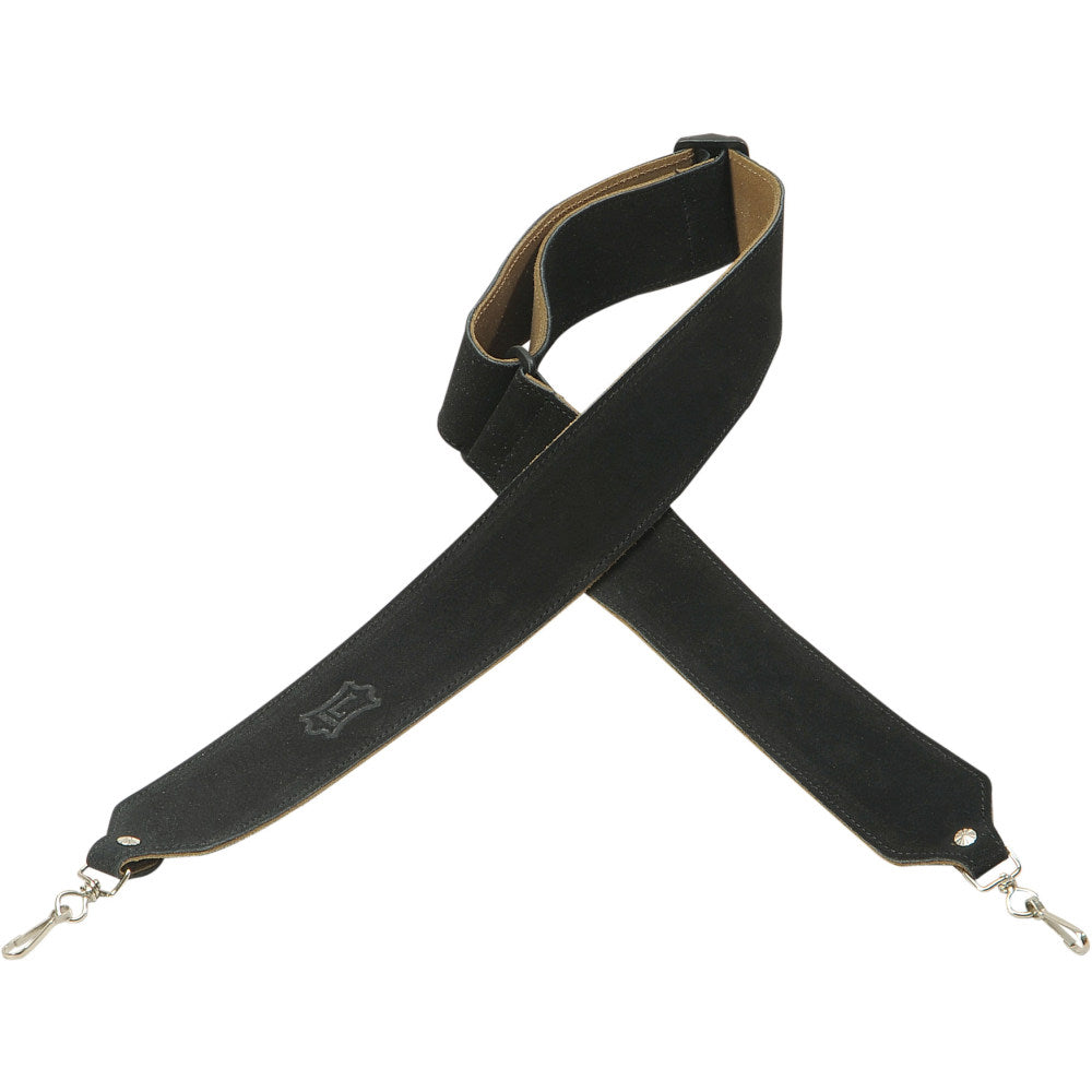 Levy's 3/4in Wide Suede Banjo Strap - Black