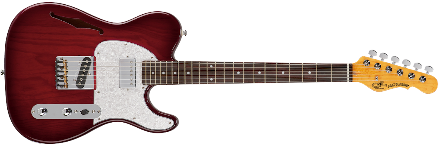 G&L Tribute ASAT Classic Bluesboy Semi-Hollow - Redburst