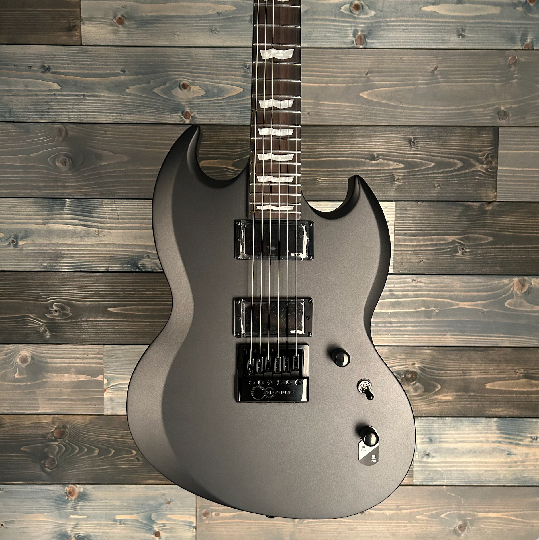 ESP LTD Viper-1000 Evertune Electric - Charcoal Metallic Satin