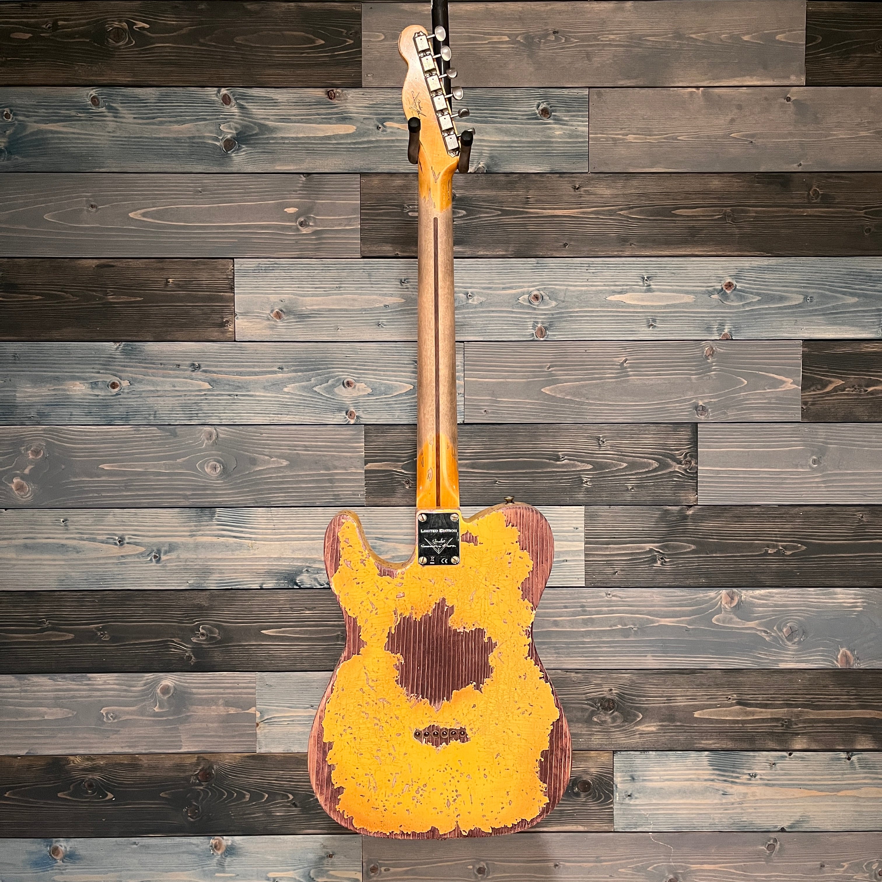 Fender Custom Shop Limited 50s Pine Esquire Super Heavy Relic Nocaster - Antique Blonde