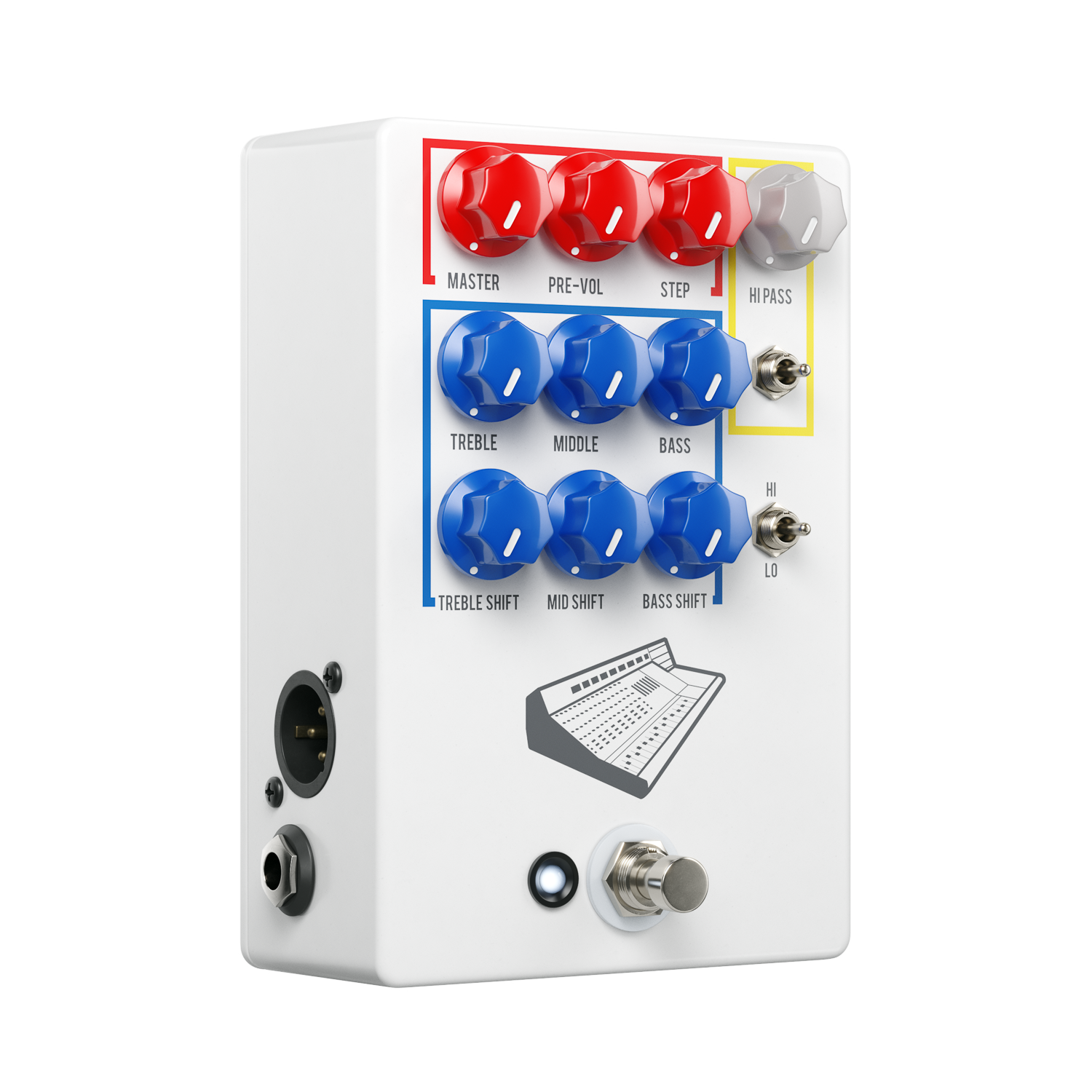 JHS Colour Box V2 Preamp Pedal for Guitars, Microphones, and Line-level Sources