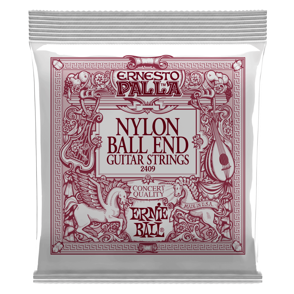 Ernie Ball 2409 Ernesto Palla Black Nylon Gold Ball End Classical Guitar Strings