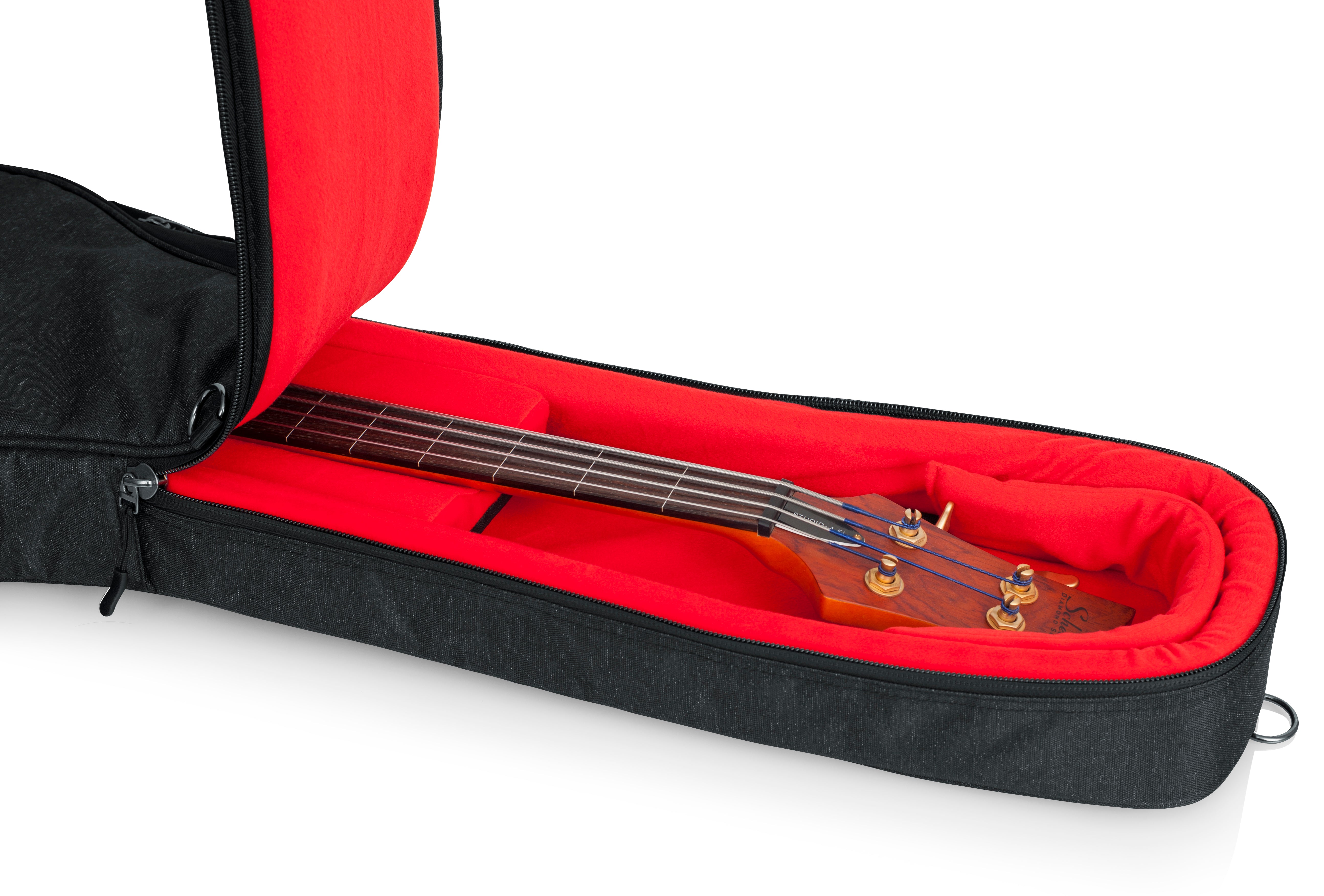 Gator Cases GT-BASS-BLK Transit Series Bass Gig Bag Characoal Black
