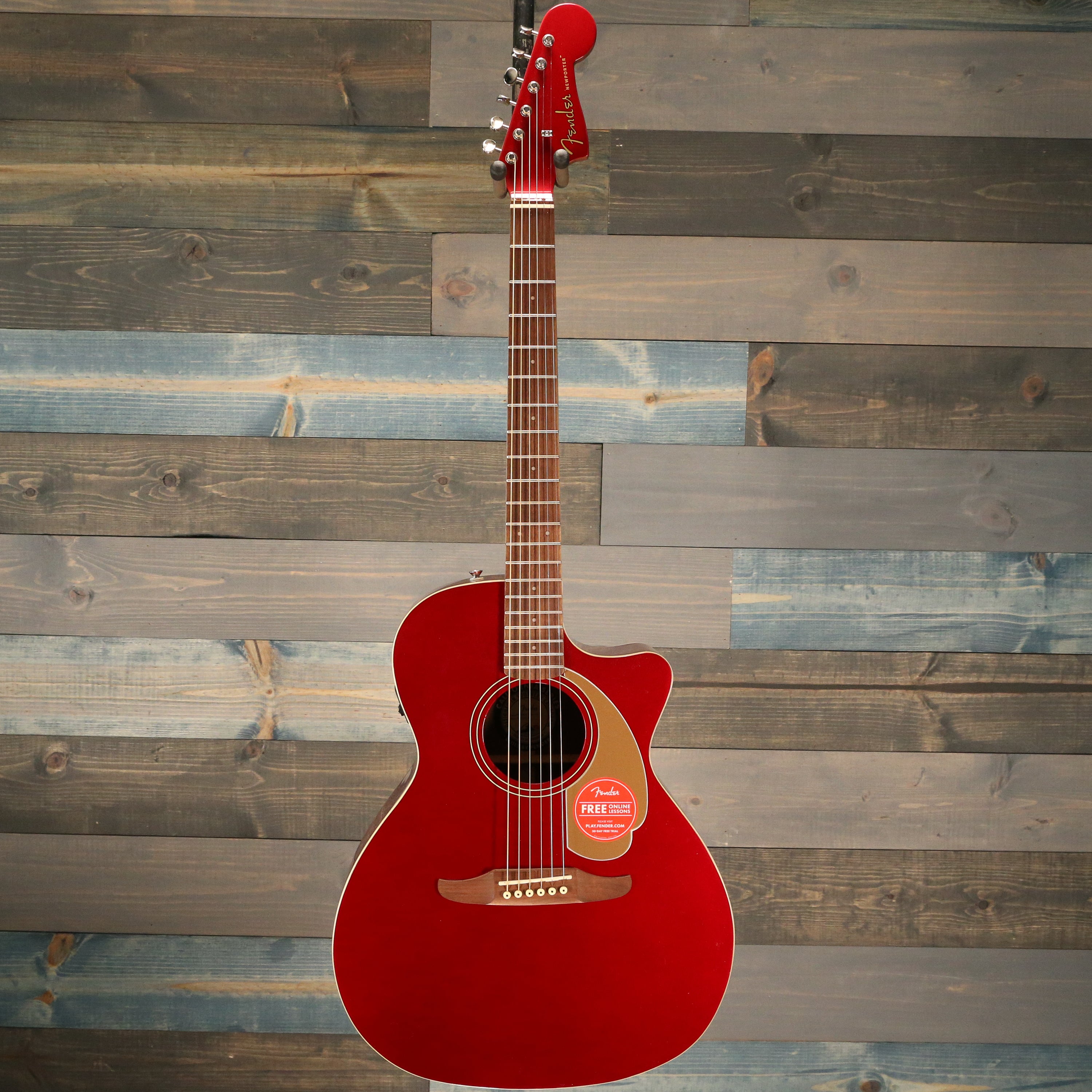 Fender Newporter Player, Walnut Fingerboard, Candy Apple Red