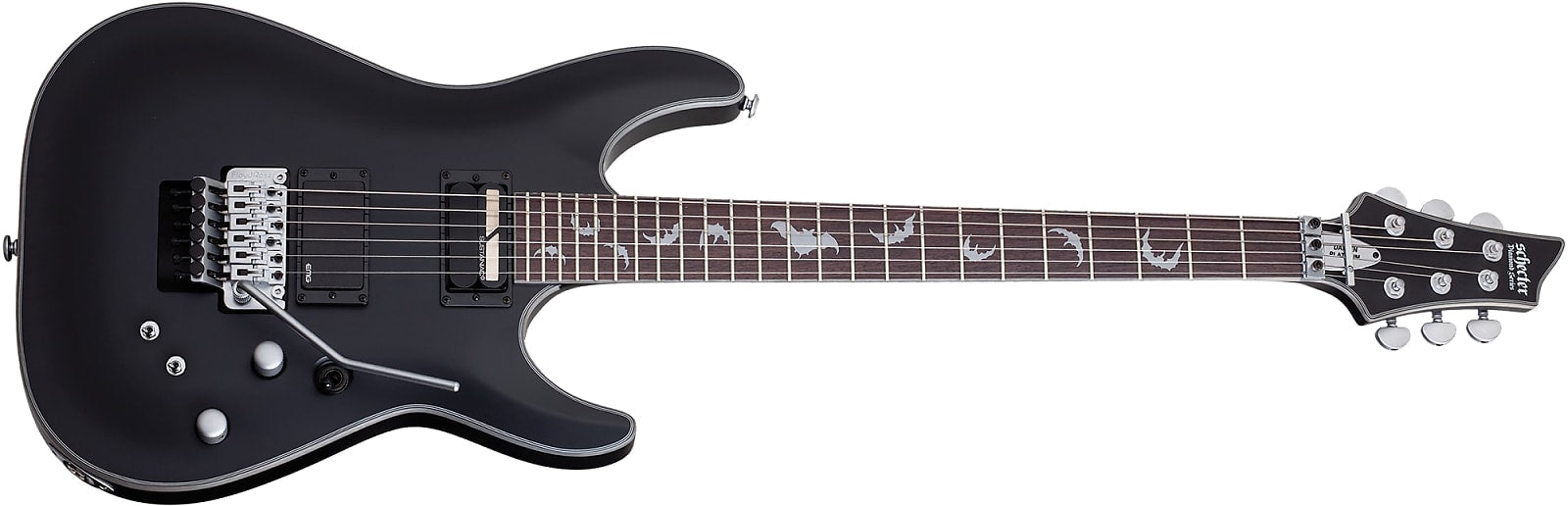 Schecter 1189 Damien Platinum-6 FR S Electric Guitar - Satin Black