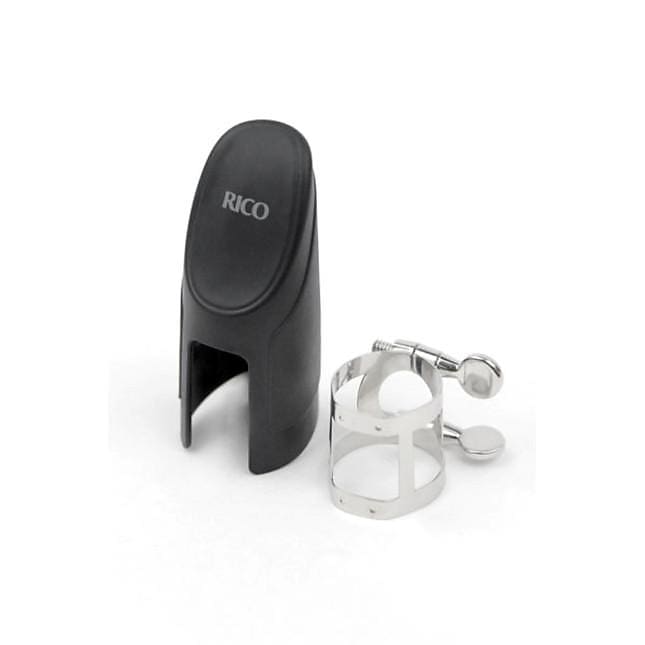 Rico RTS1N Ligature & Cap, Tenor Saxophone (Hard Rubber), Nickel