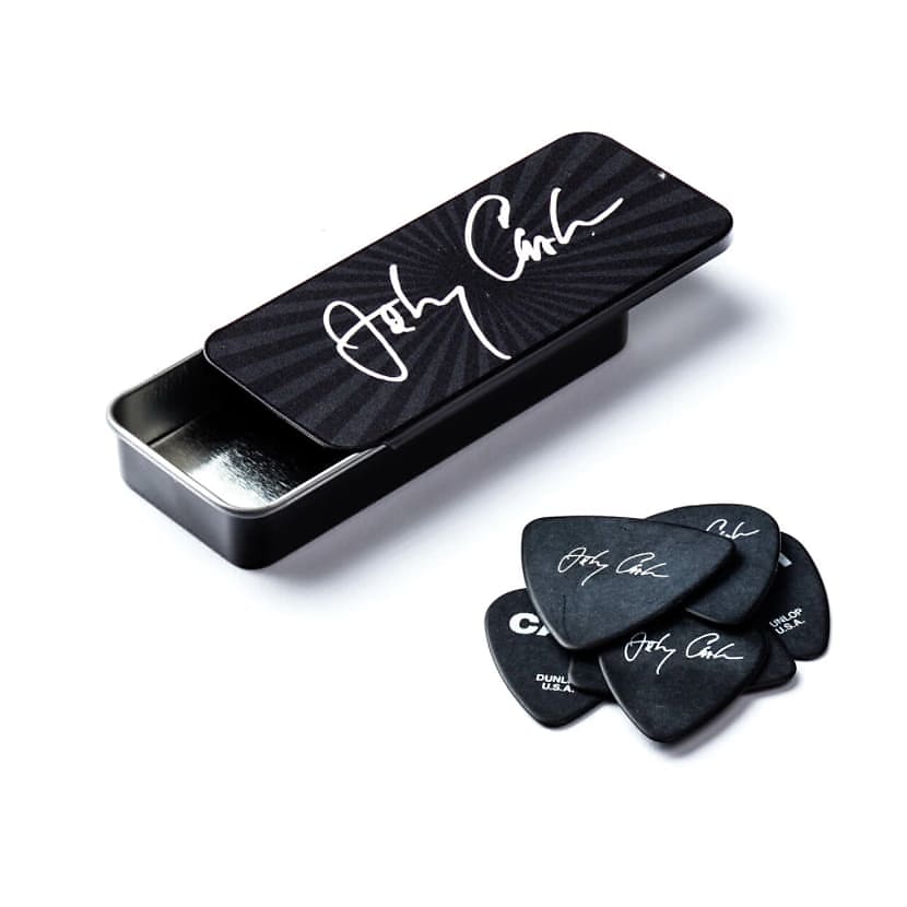 Dunlop JCPT03M Johnny Cash Signature Medium Gauge Pick Tin