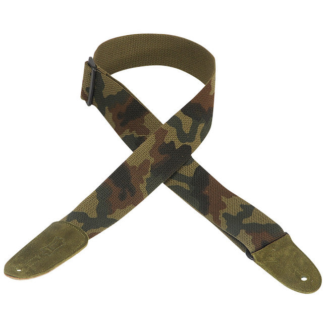 Levy's MC8-CAM 2" Wide Cotton Guitar Strap - Camo