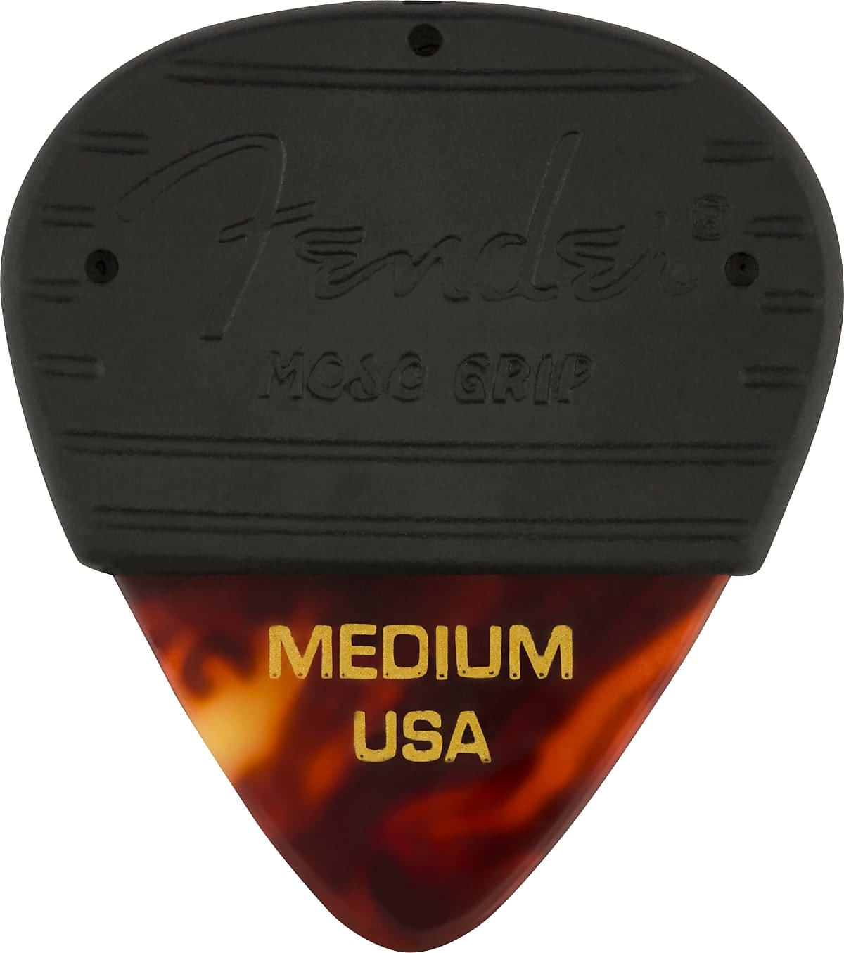 Fender Mojo Grip Picks, Celluloid, Medium, 3-Pack - Tortoiseshell